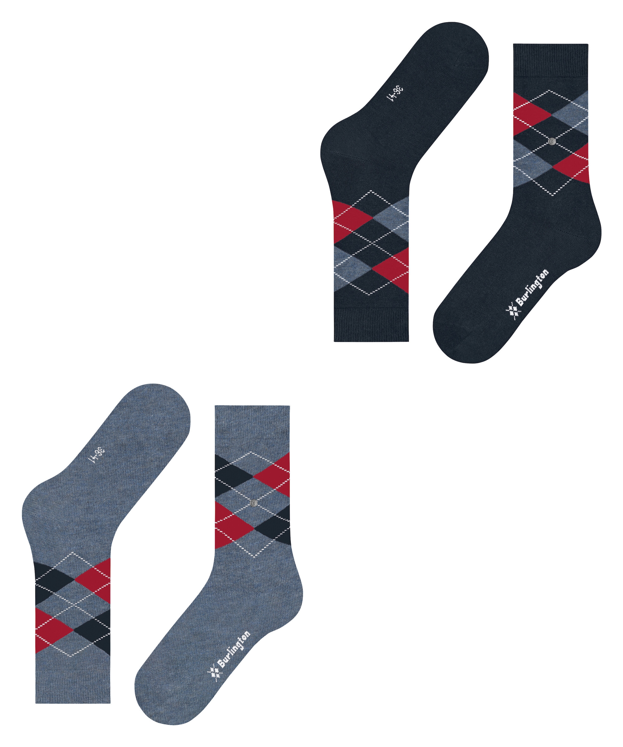 Burlington Chaussettes »Everyday Argyle« 3er Pack,  atmungsaktiv