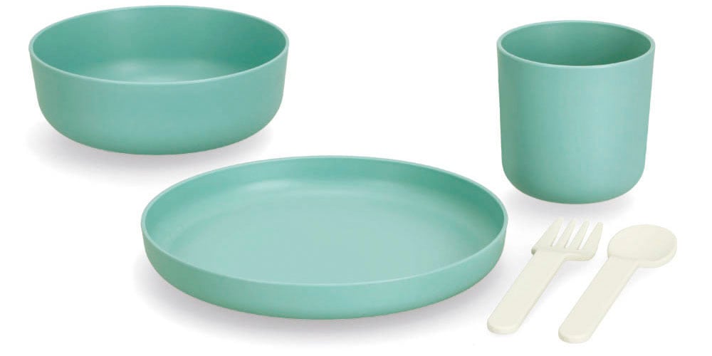 Zeller Present Set de vaisselle pour enfants (je 1 Teller, Schüssel, Tasse, Gabel, Löffel)