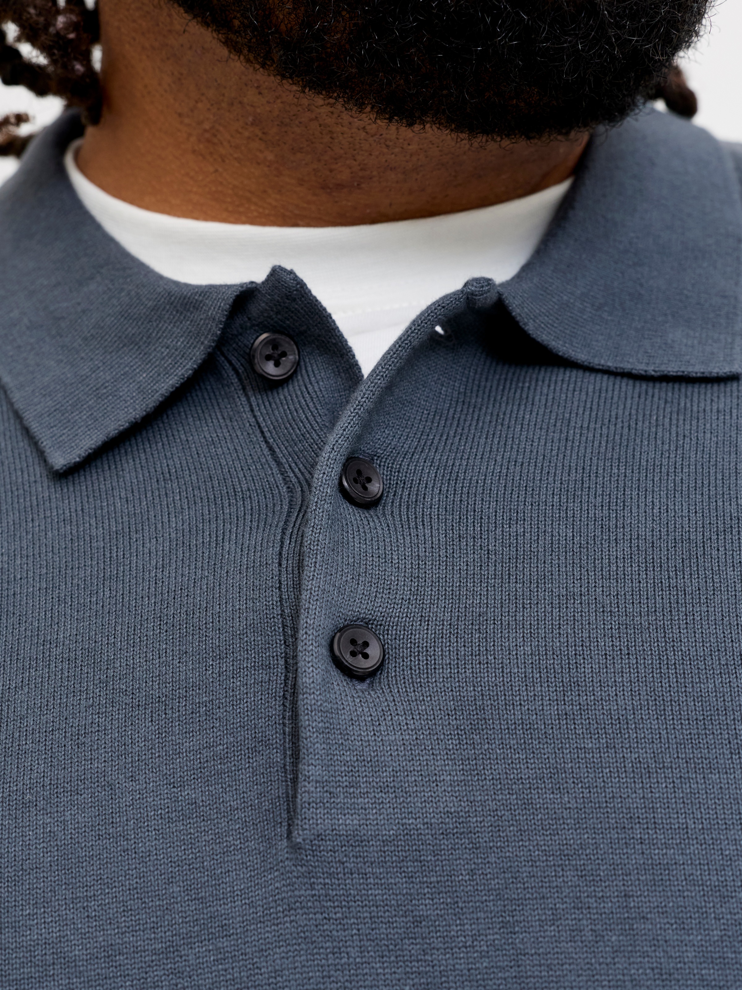 Jack & Jones PlusSize Polokragenpullover »JJEBASIC KNIT LS POLO SN PLS« Baumwolle, regular fit
