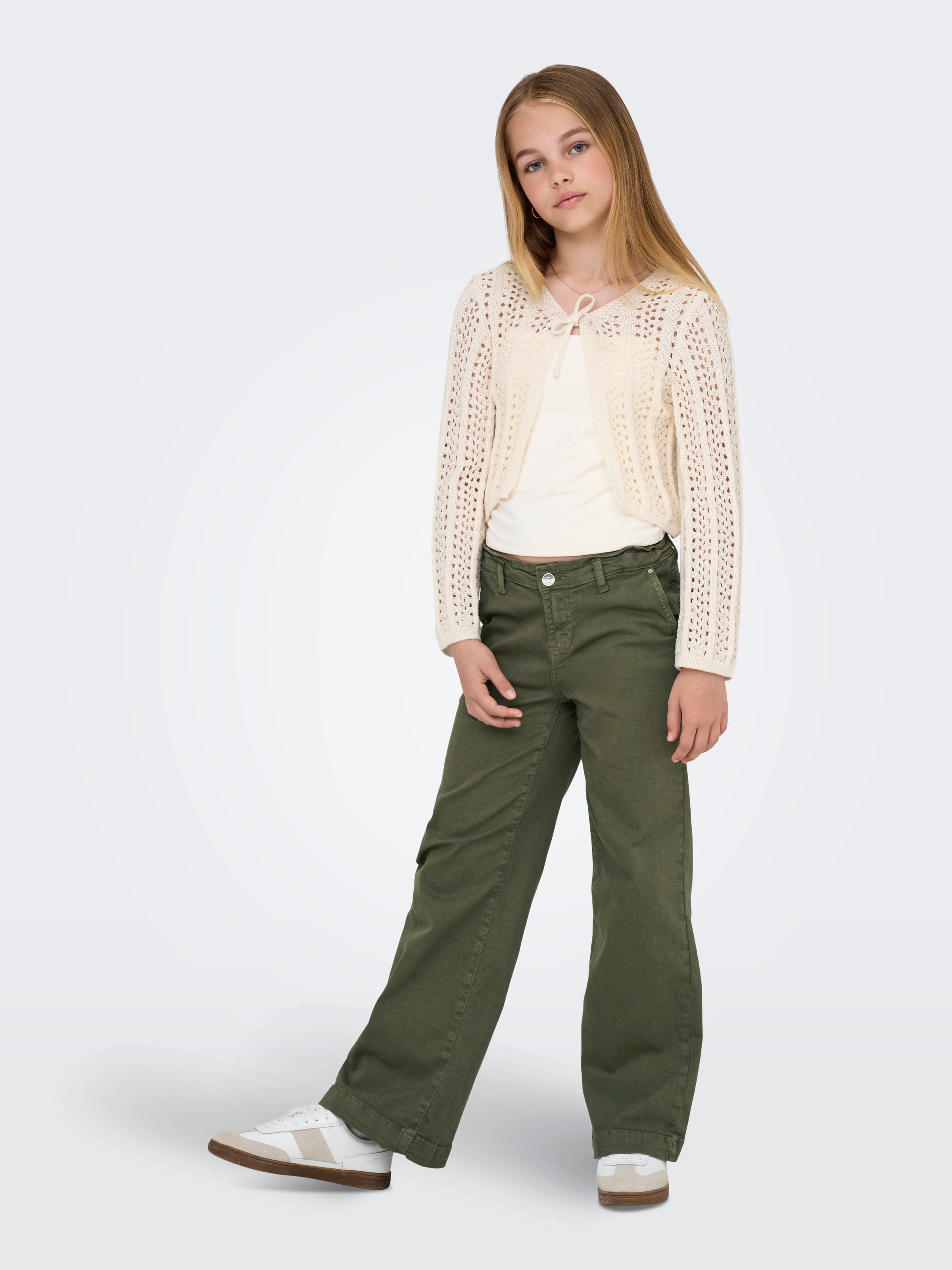 KIDS ONLY Veste en tricot »KOGMARINA LIFE 3/4 CROP V-NECK KNT NOOS«