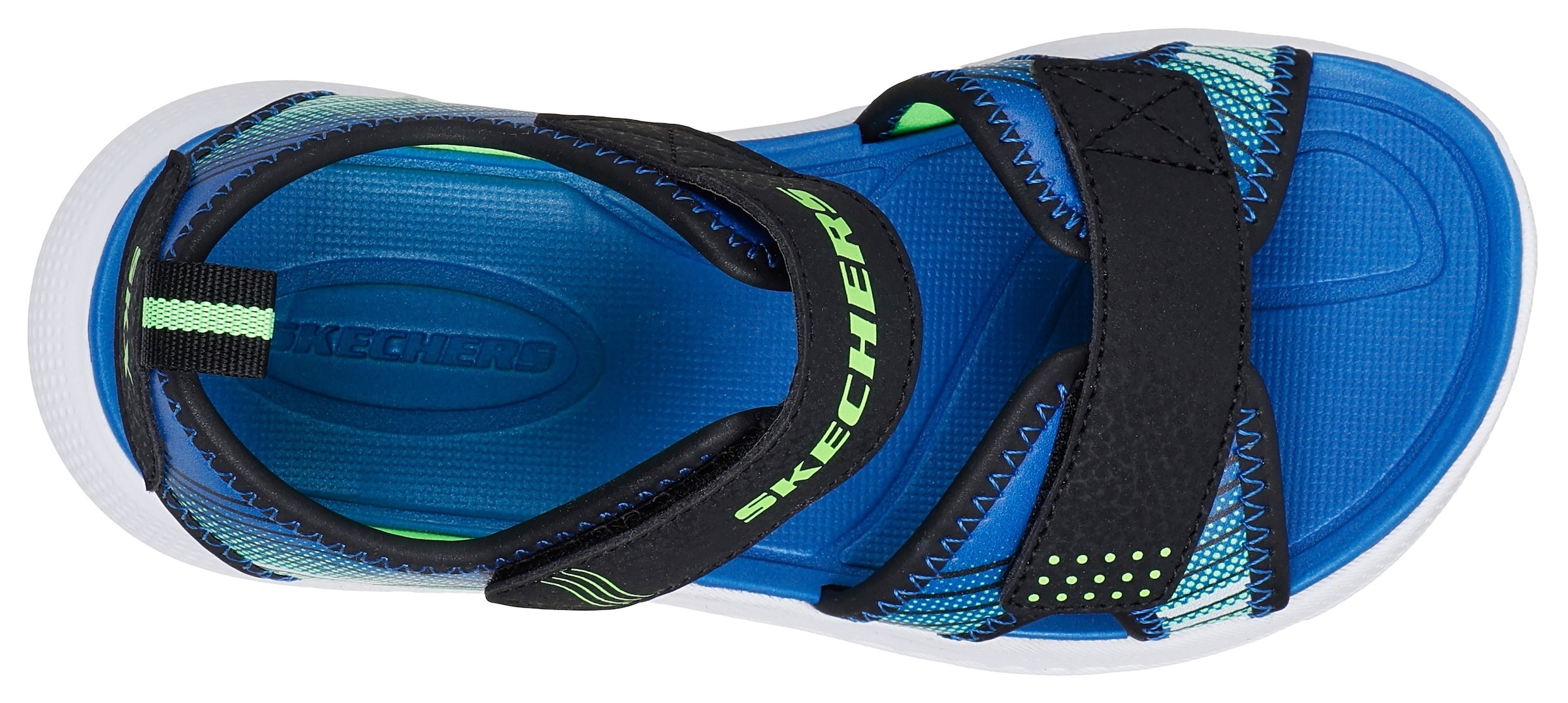 Skechers Sandale »MICROSPEC-SPLASH«  , leichte Sandale mit Klettverschluss, Grössenschablone zum Download