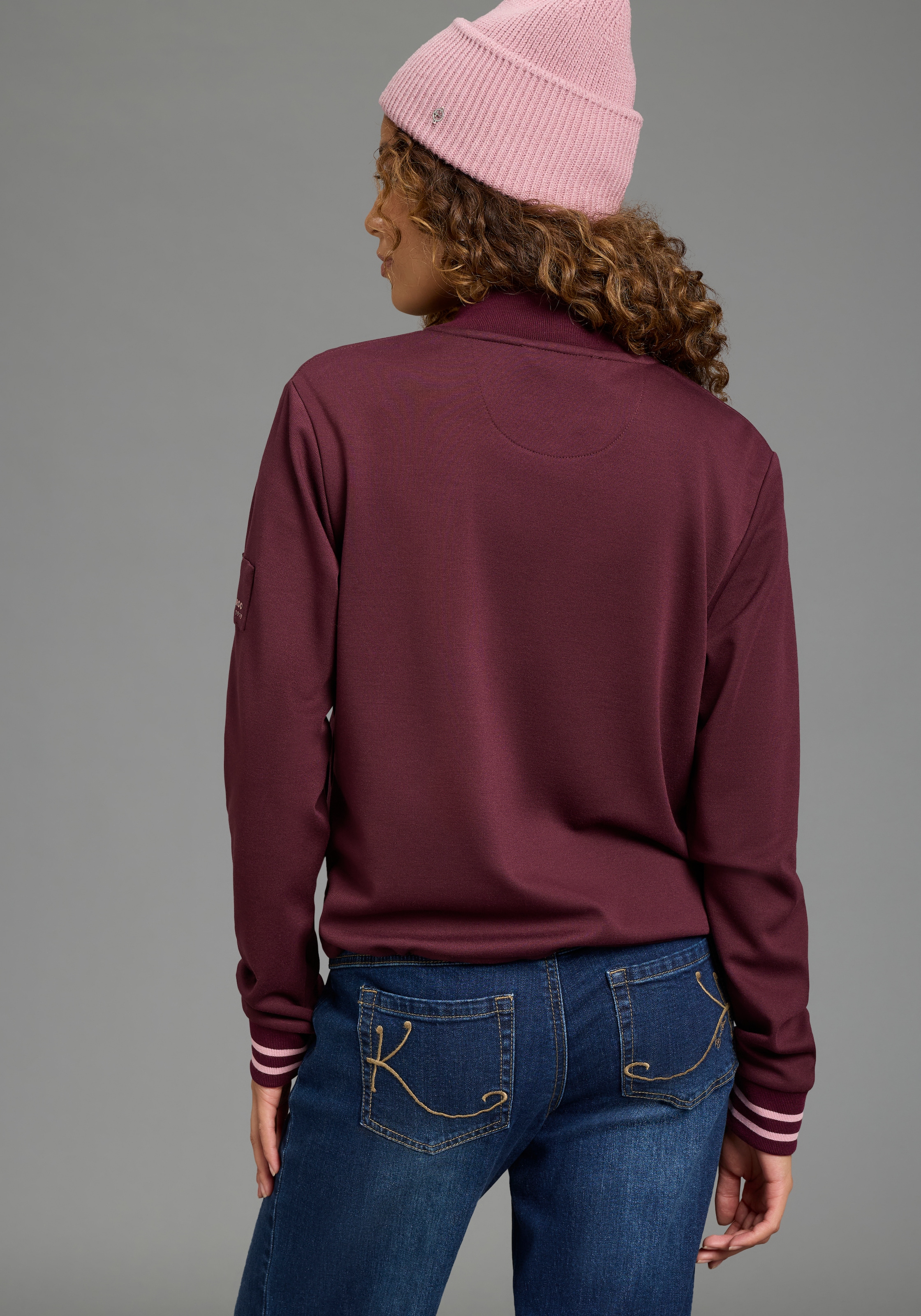 KangaROOS Blouson coupe mi-hanche, en jersey élastique
