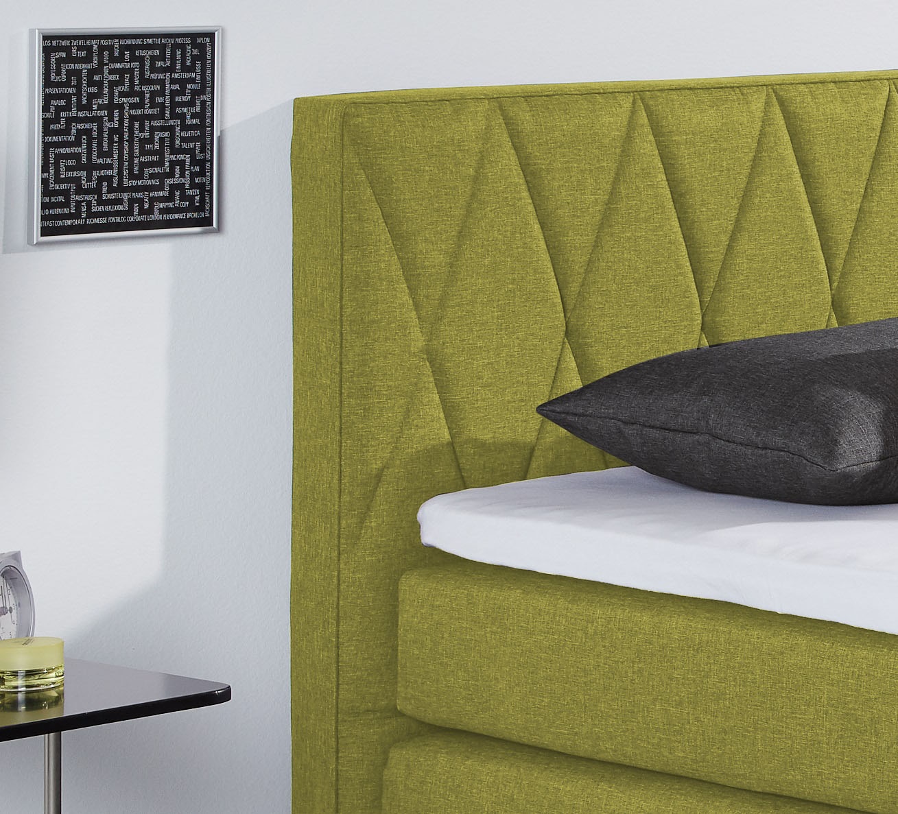 hapo Lit boxspring »ATLANTA« Surmatelas vendu séparément !,  disponible en différentes largeurs, couleurs et types de matelas