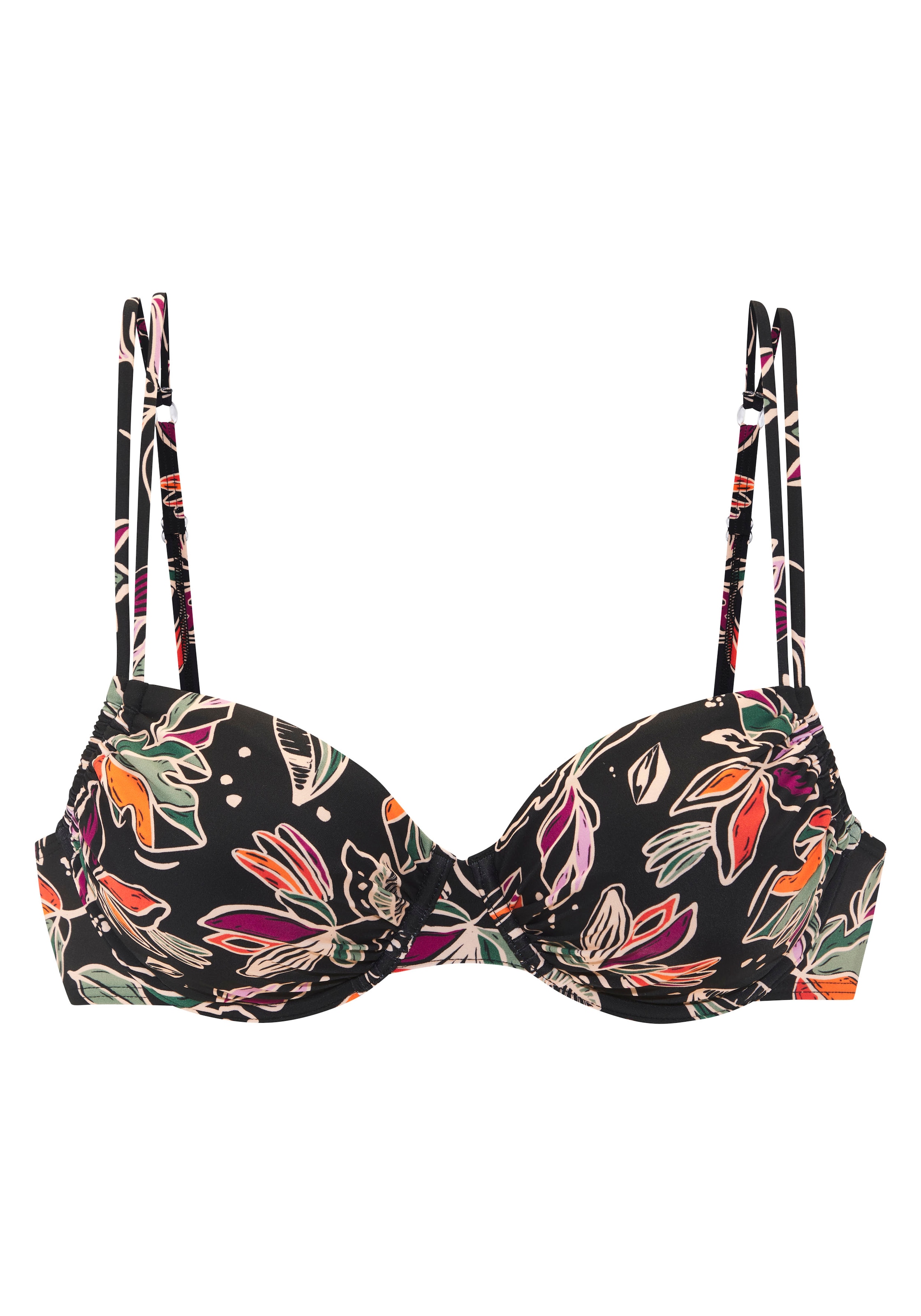 Buffalo Bügel-Bikini-Top »Whoopi« mit modernem Blätterdruck