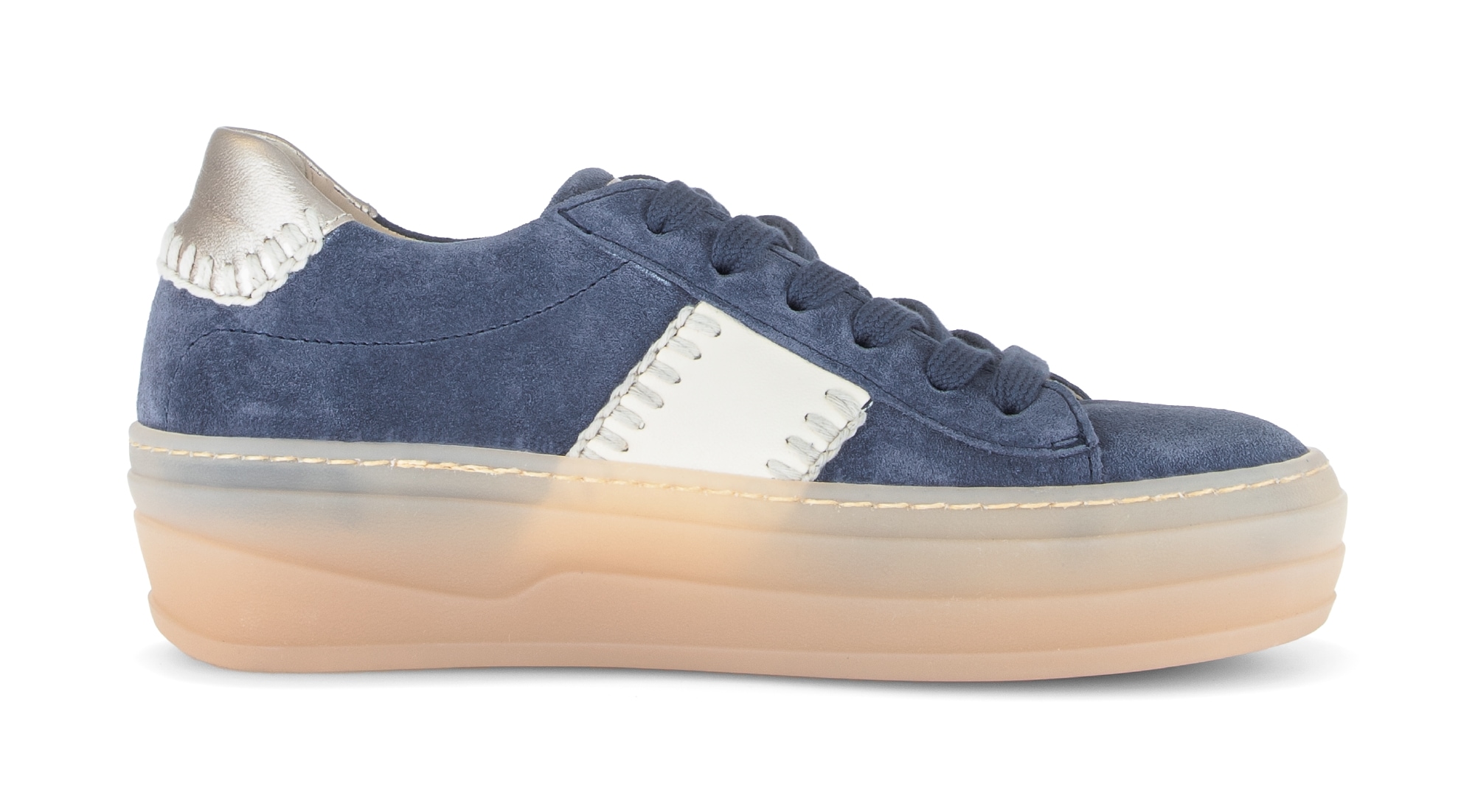 Gabor Baskets à plateforme  Chaussure de loisirs, chaussure basse, chaussure à lacets avec semelle transparente