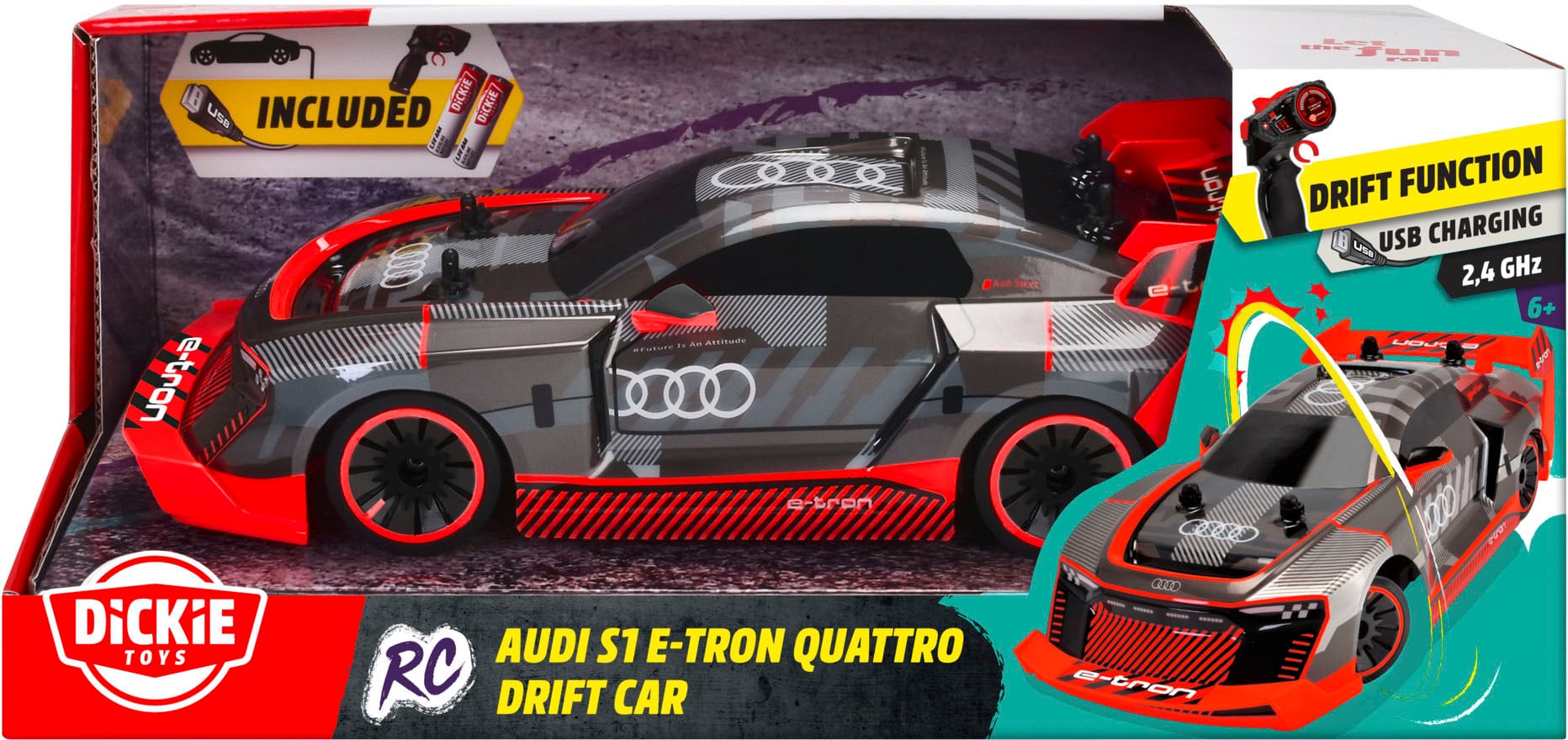 Dickie Toys RC-Auto »Audi S1 E-Tron Quattro Drift Car«