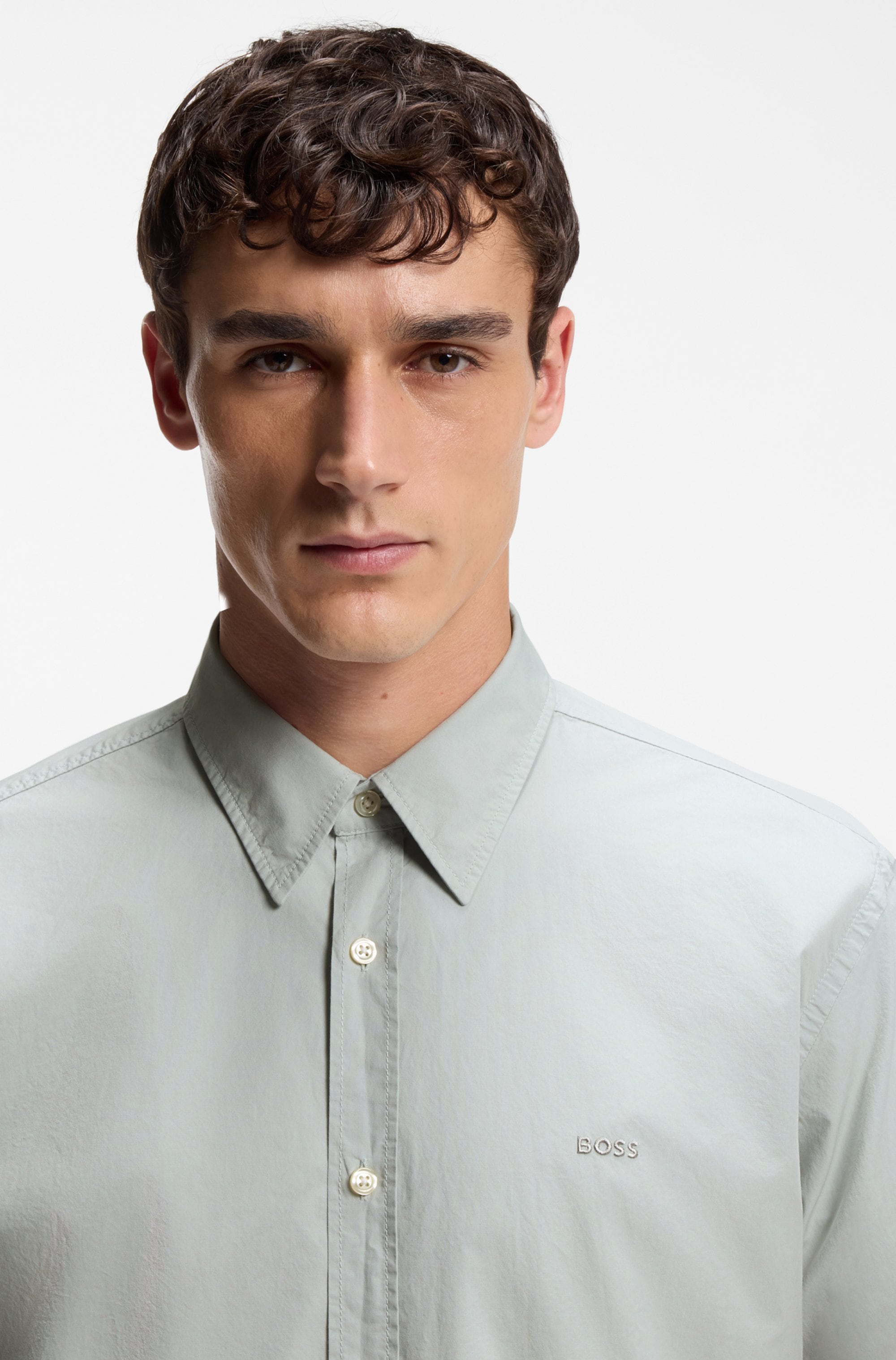 BOSS ORANGE Chemise à manches longues »Relegant« mit BOSS Stickerei