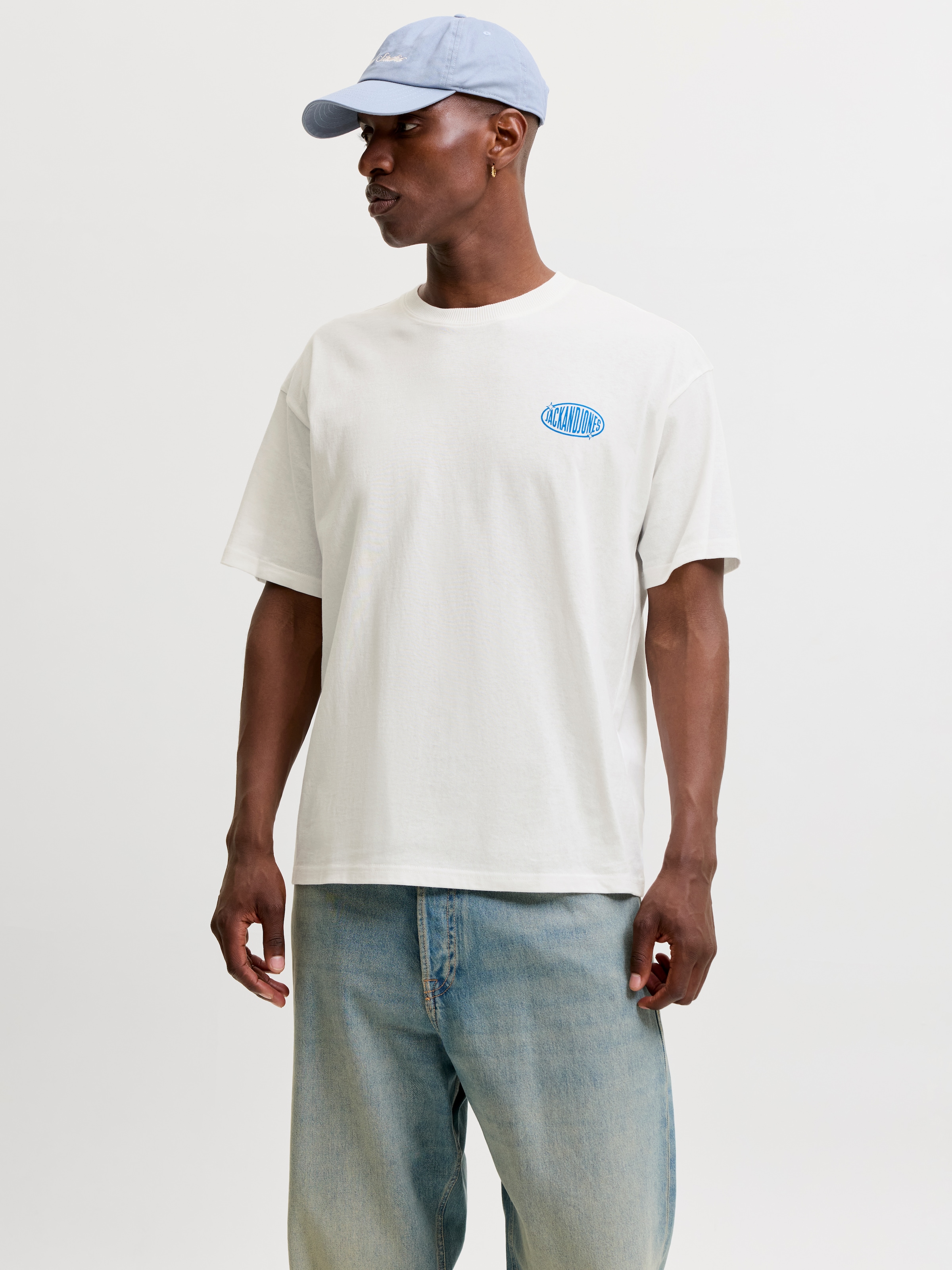 Jack & Jones T-shirt »JJLEGACY TEE SS CREW NECK« coton, coupe ample