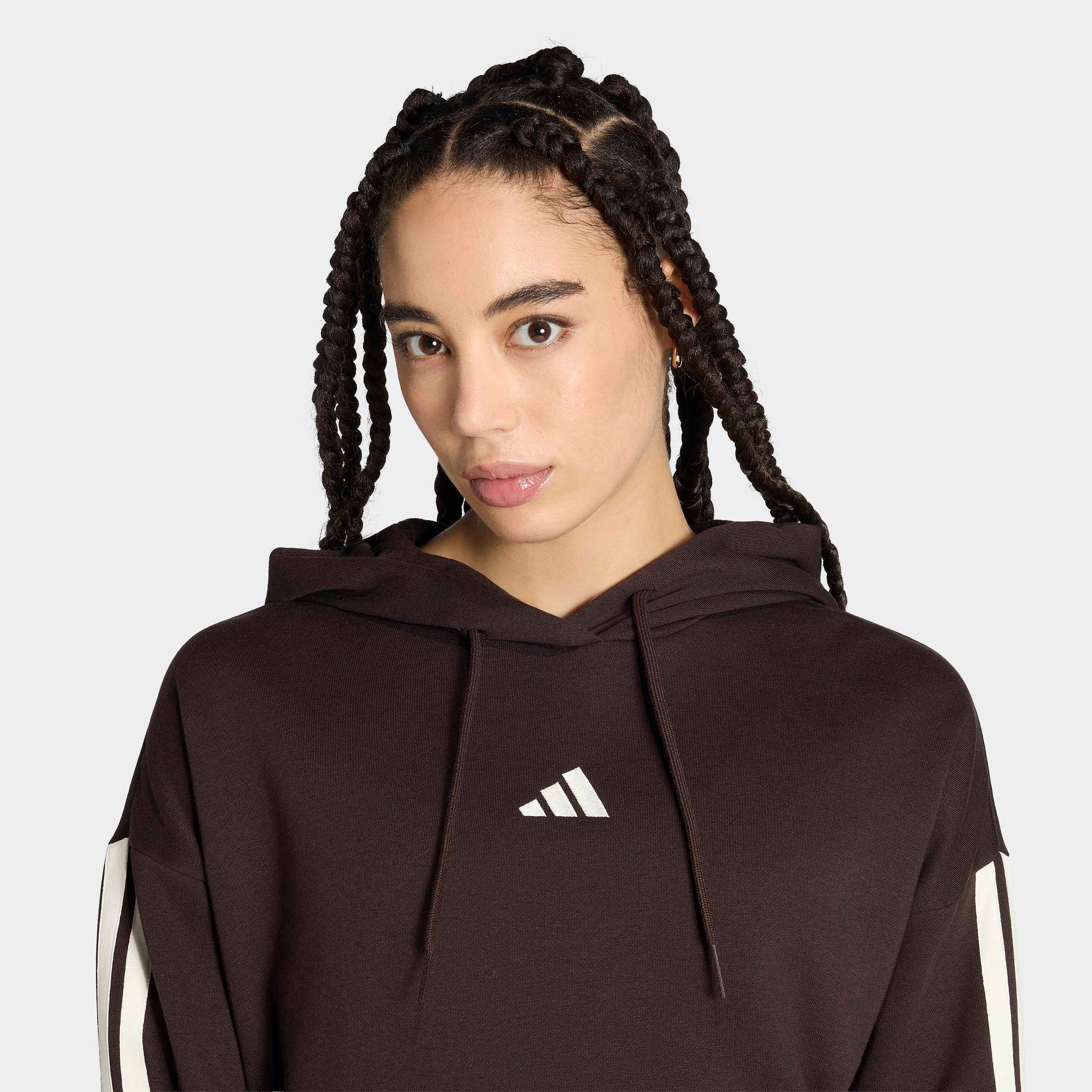 adidas Sportswear Kapuzensweatshirt »ESSENTIALS 3-STREIFEN FLEECE-HOODIE«
