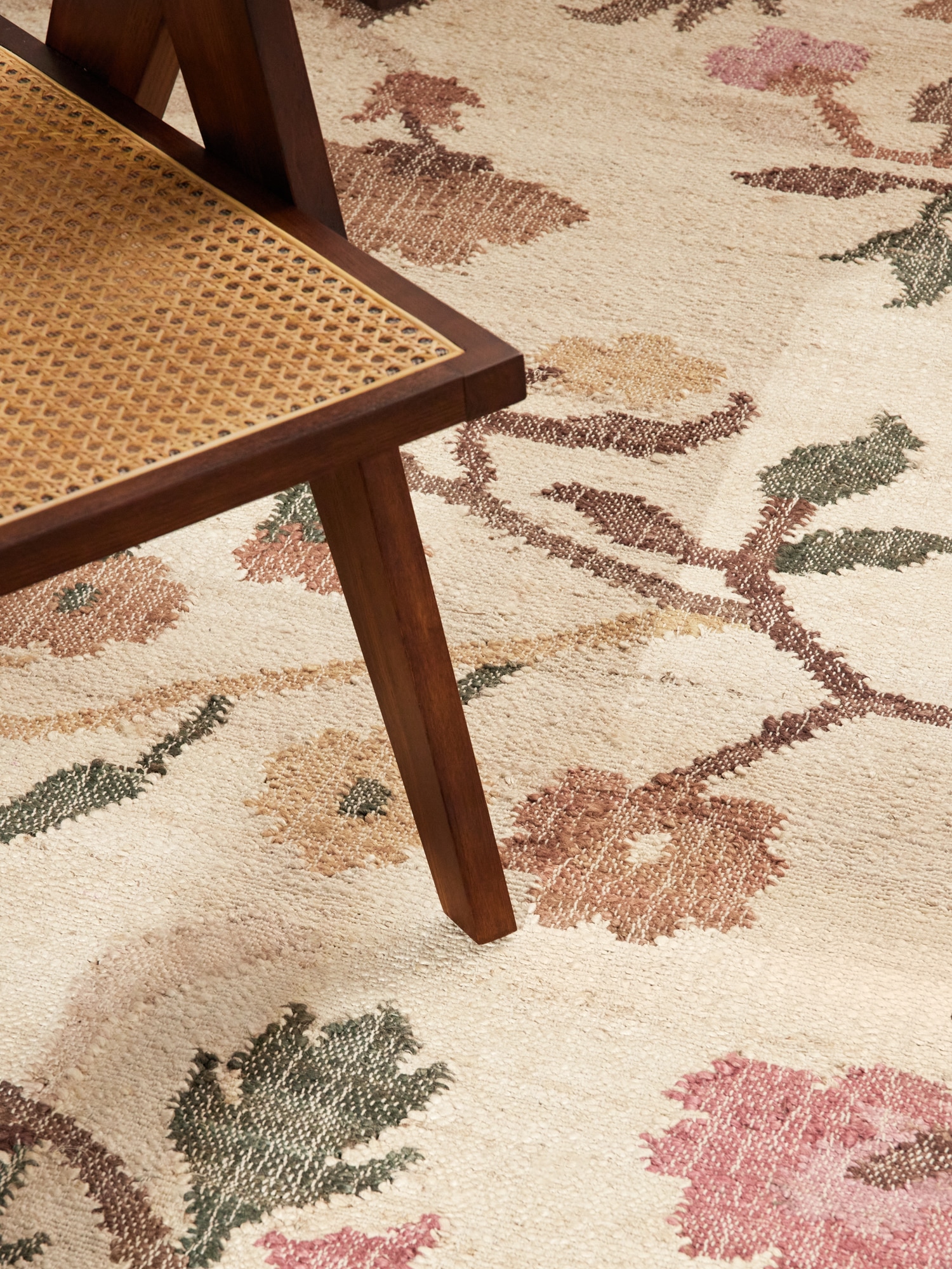 ELLE DECORATION Tapis »Kelim Violette« Rectangulaire 3 mm Höhe Jute, Baumwolle, Natur, Handgewebt, Kelim, orientalisch, Boho