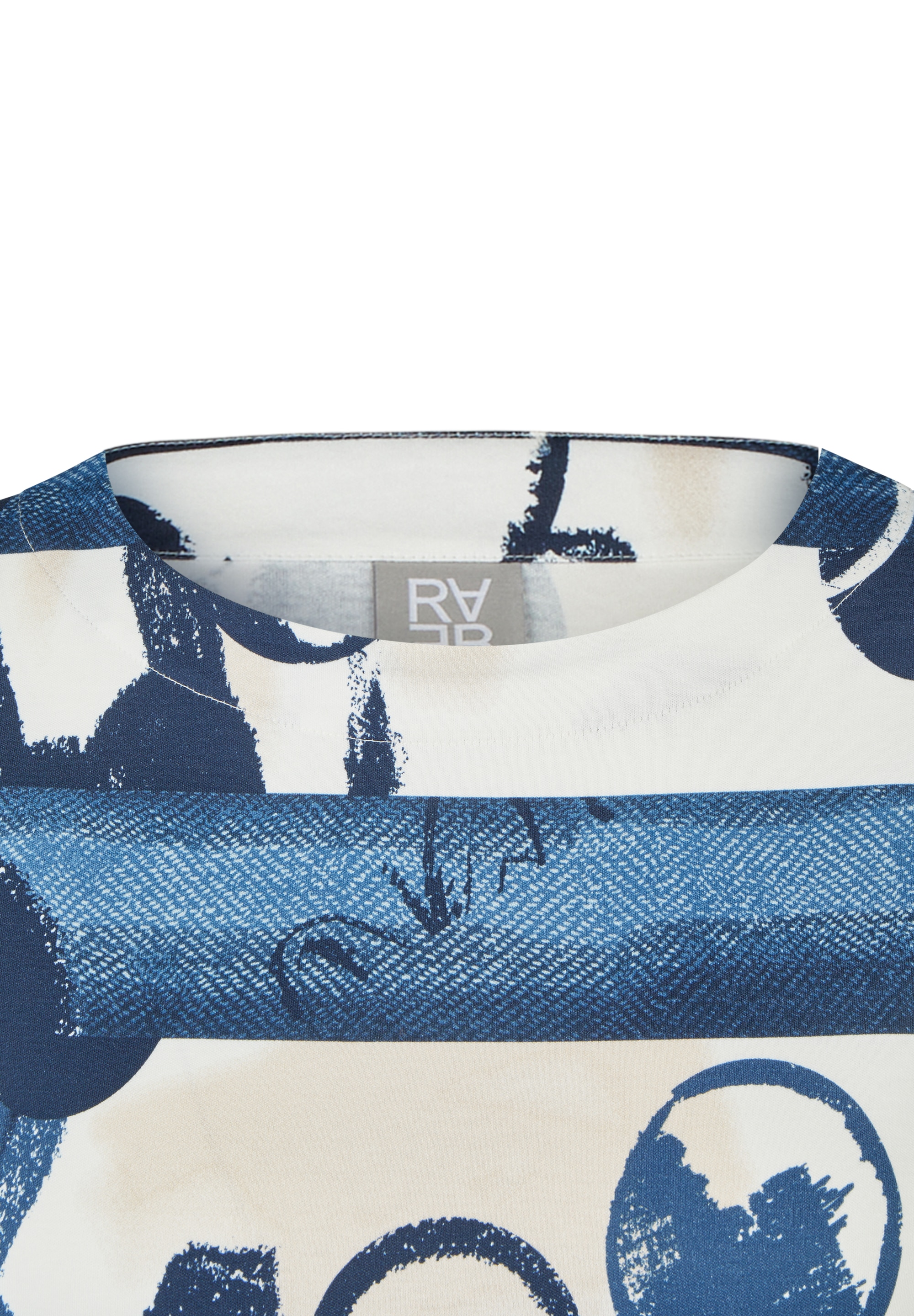 Rabe 3/4-Arm-Shirt mit grafischem Muster