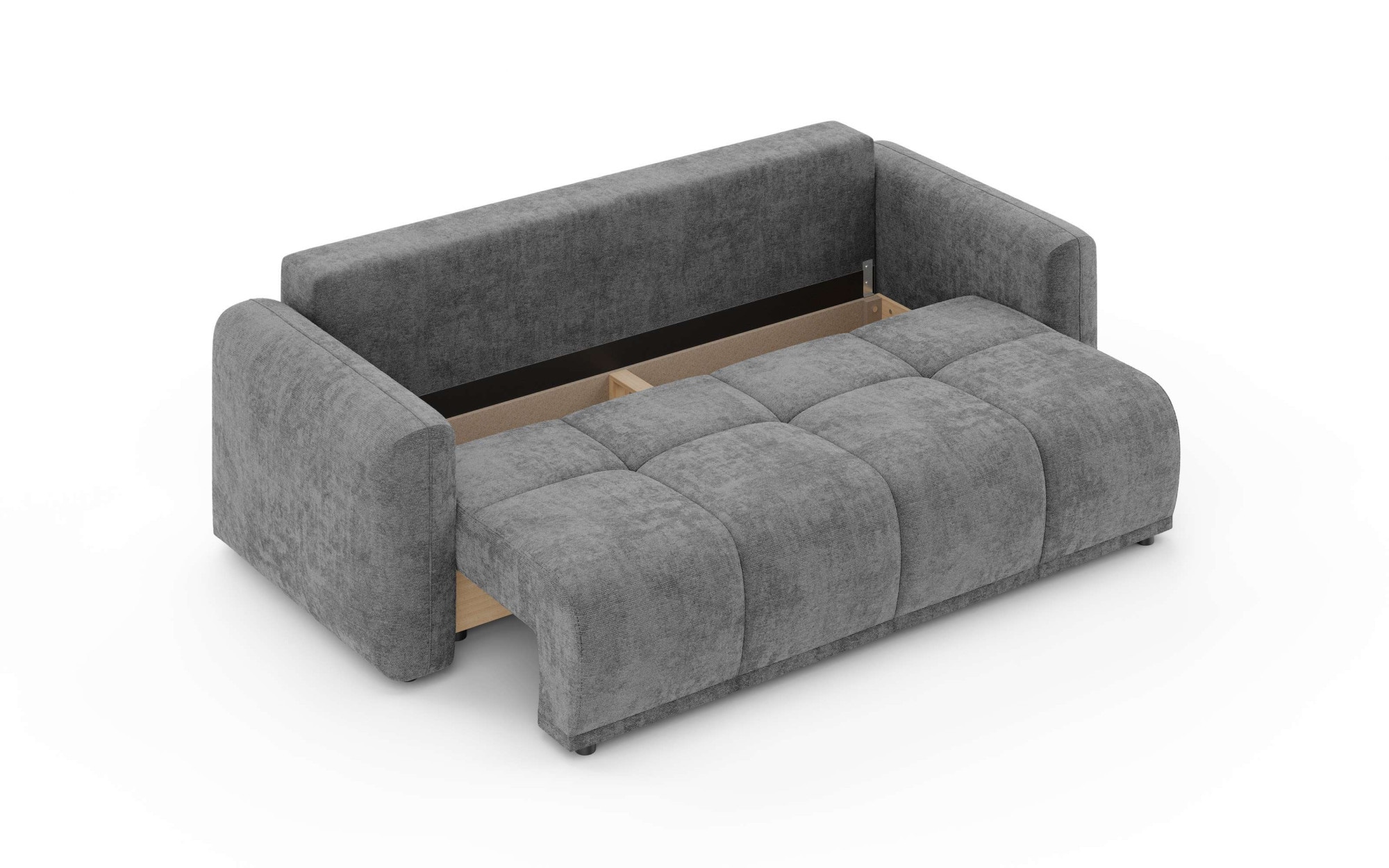 GOODproduct 3-Sitzer »LOXXA Schlafsofa mit Bettkasten, komfortables Sitzgefühl, Breite 241cm« Liegefläche 150x192cm, inklusive Rückenkissen, moderne Steppung