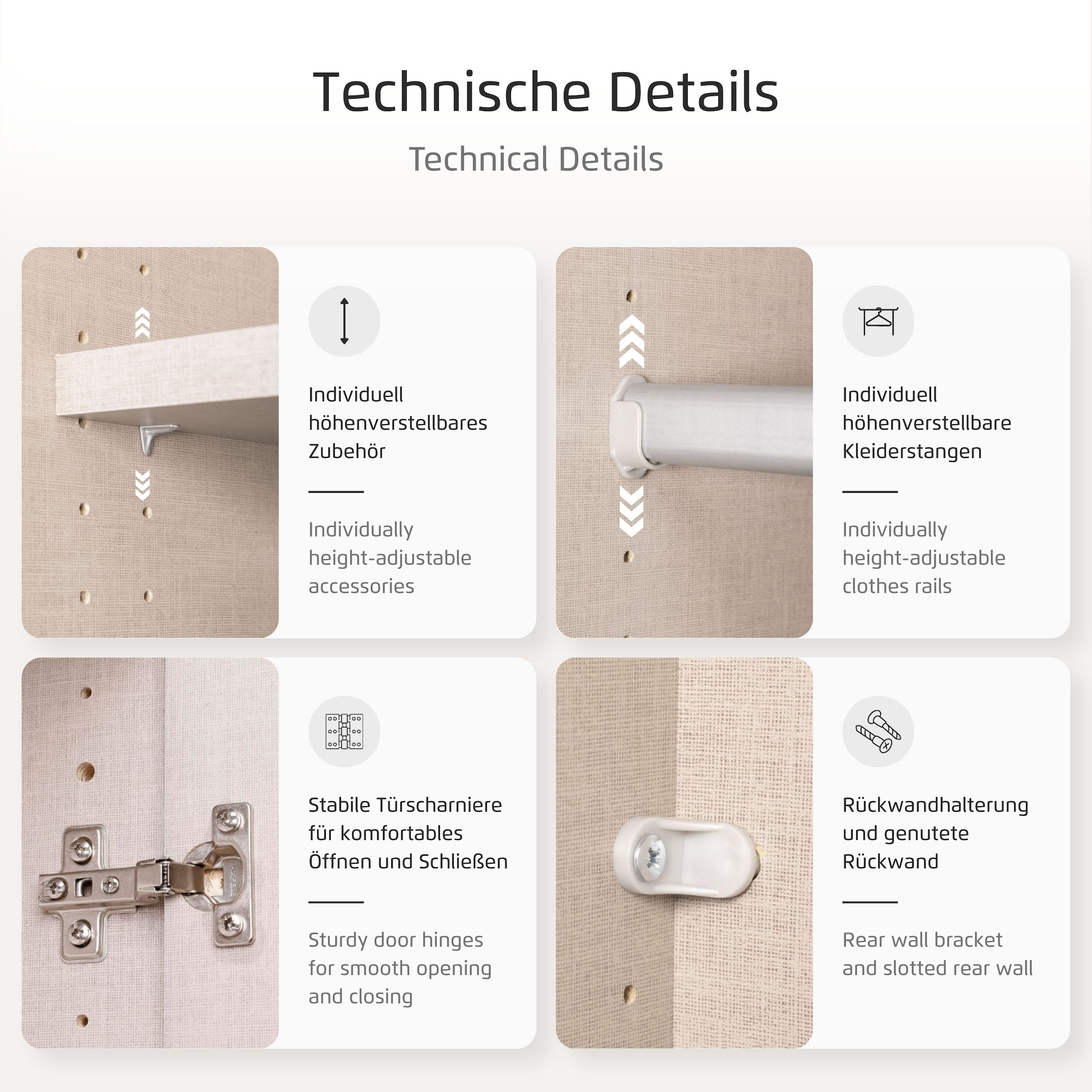 rauch Armoires à vêtements »Schrank Drehtürenschrank Garderobe Ankleide Schlafzimmer HILDESHEIM« Breiten: 185/275 cm, Höhe 231 cm,  oberste Schublade mit praktischer Facheinteilung MADE IN GERMANY