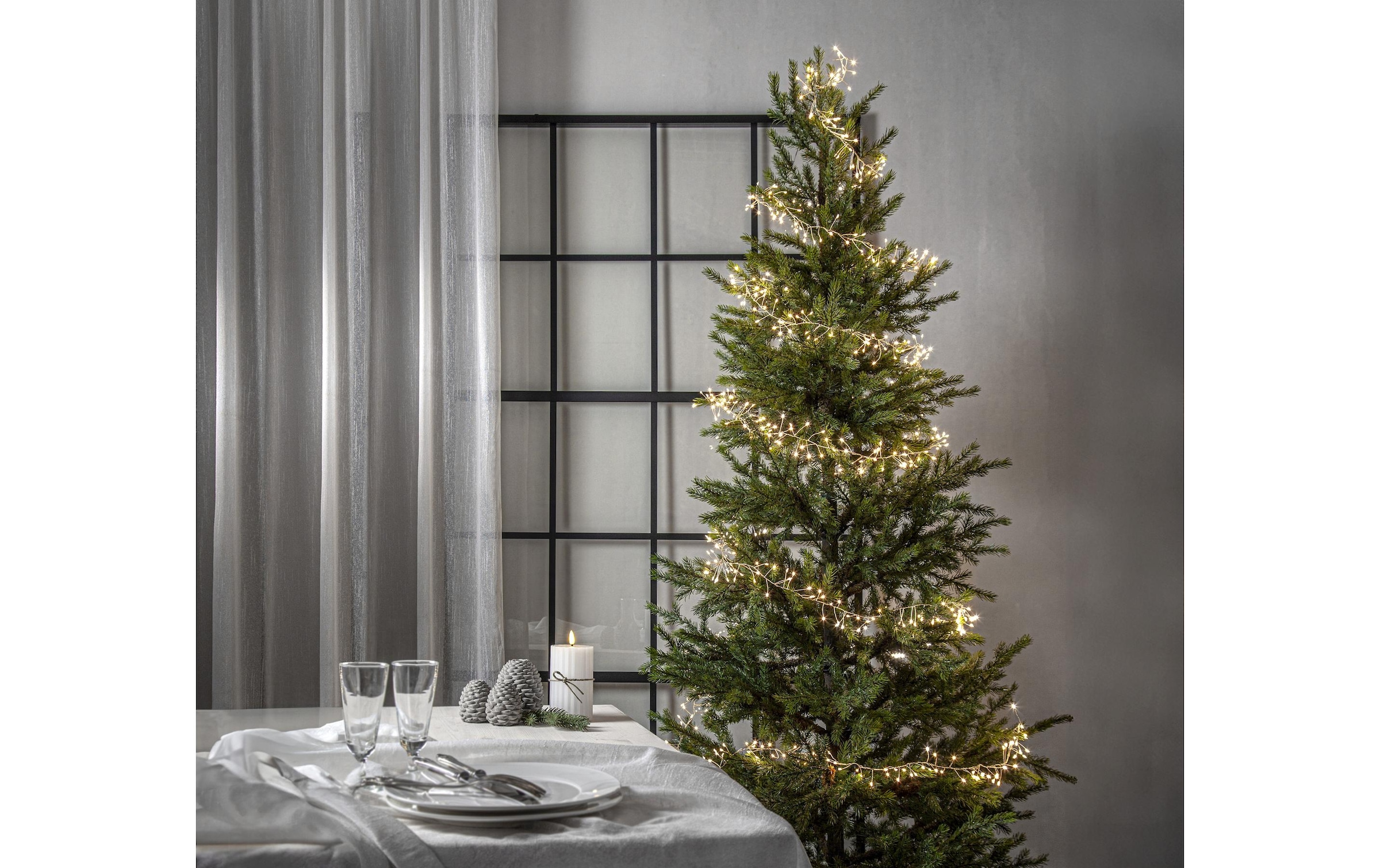   Guirlande lumineuse »Lichterkette Dew Drop IP20, Warmweiss, 100 LED«