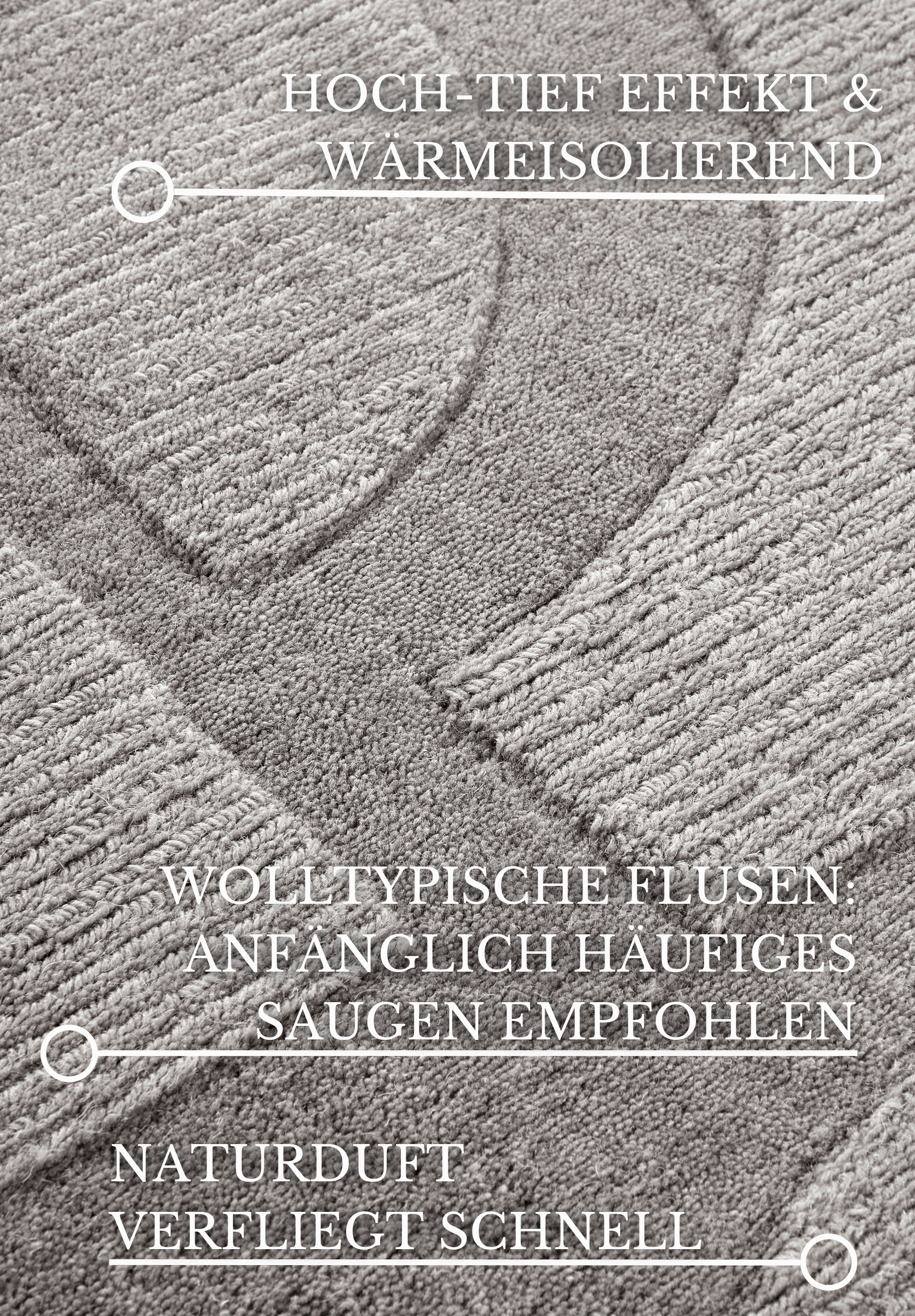 Villeroy & Boch Wollteppich »Alexis« rechteckig 10 mm Höhe Handgewebt, Wolle, Natur, Wohnzimmer, Geometrie, Boho, Design