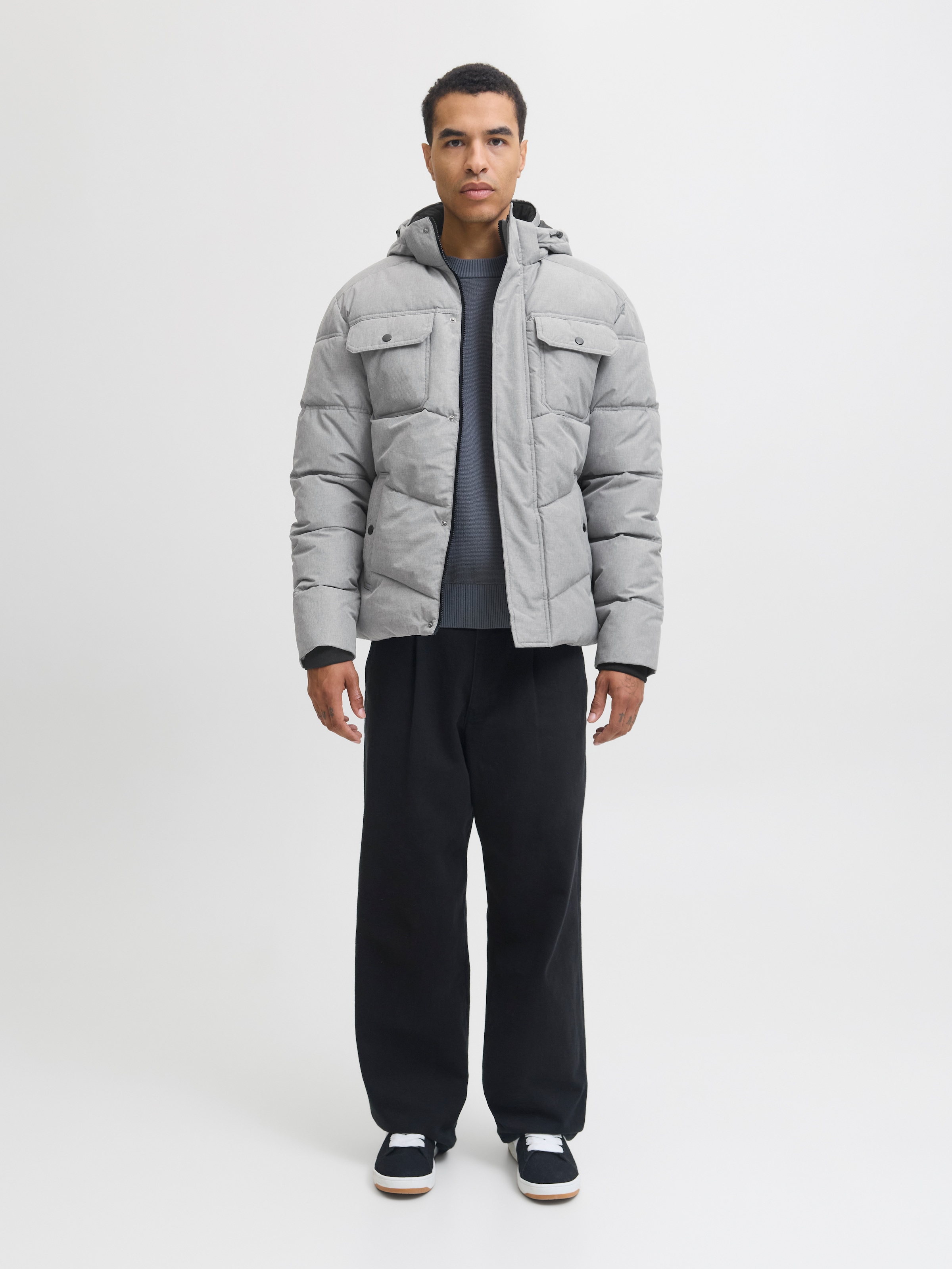 Jack & Jones Steppjacke »JJMORGAN PUFFER JACKET« mit Kapuze
