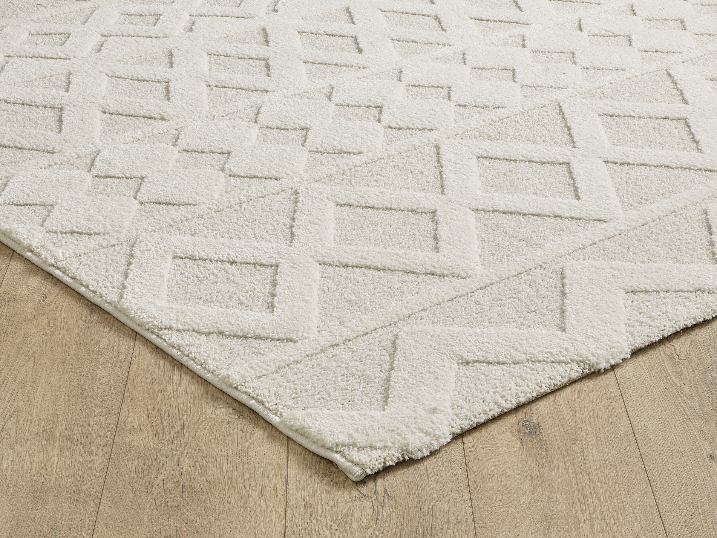 merinos Teppich »Elio 1« rechteckig 16 mm Höhe moderner Kurzflor Teppich mit Hoch-Tief-Effekt, 3D Effekt