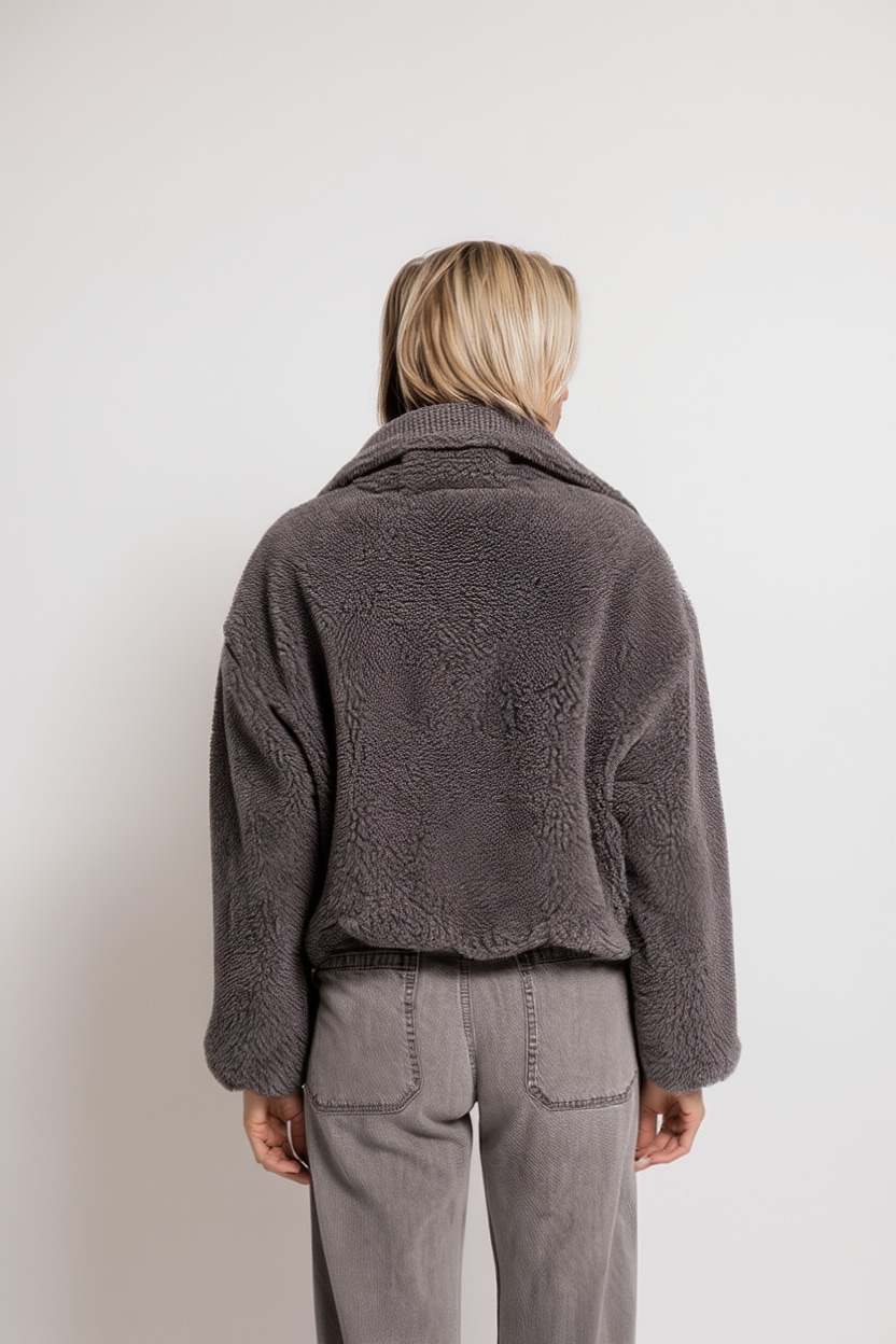 Zhrill Blazer court »ZIRA« Veste polaire de style décontracté, coupe confortable, col XXL,