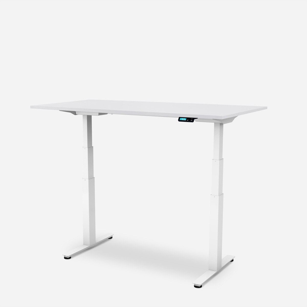   »WRK21 Schreibtisch Work 120 x 80 cm, Höhenverstellbar, Weiss Uni / Weiss« ()