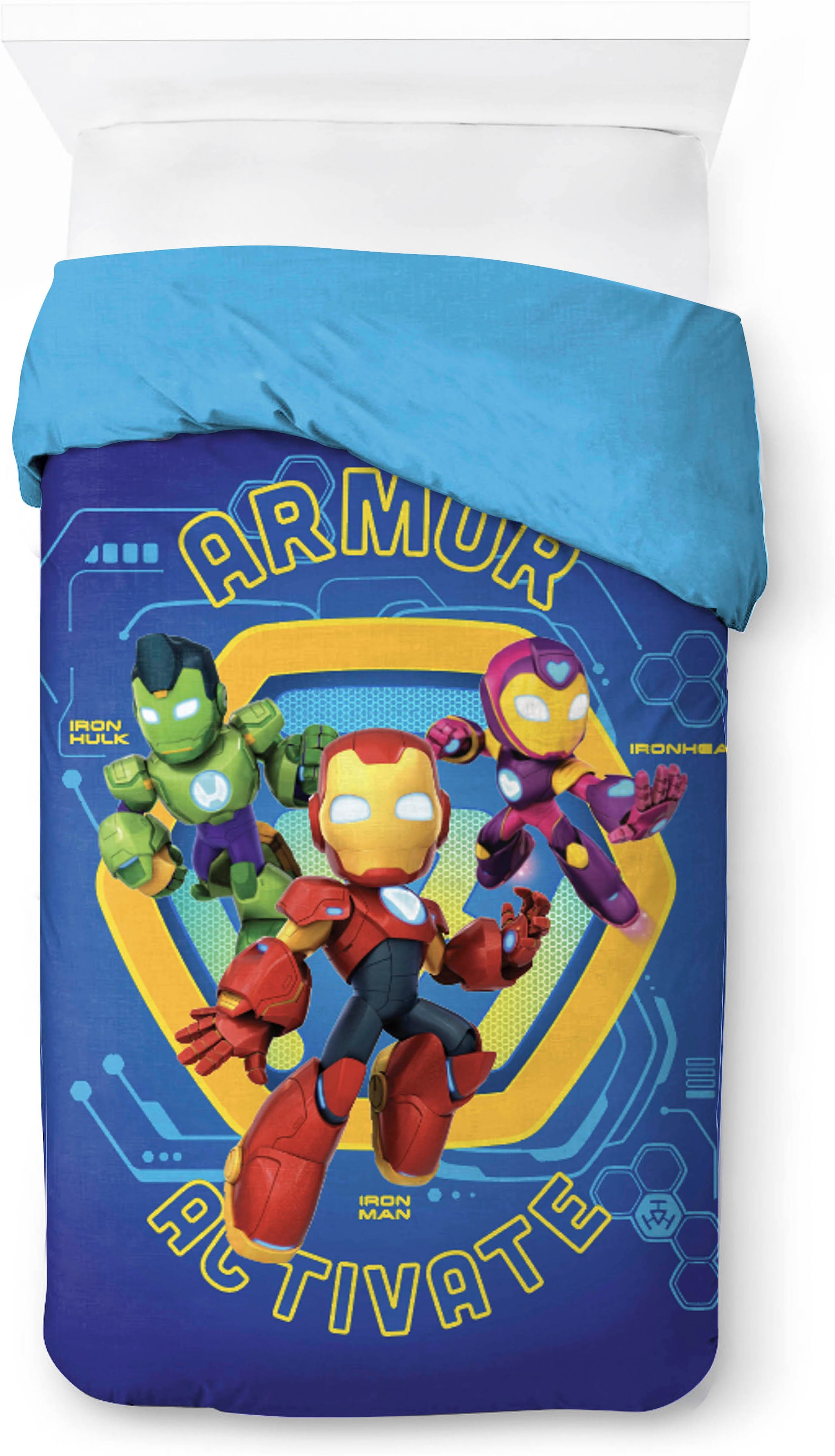 MARVEL Linge de lit pour enfants »Iron Man Armor« 2 100% coton