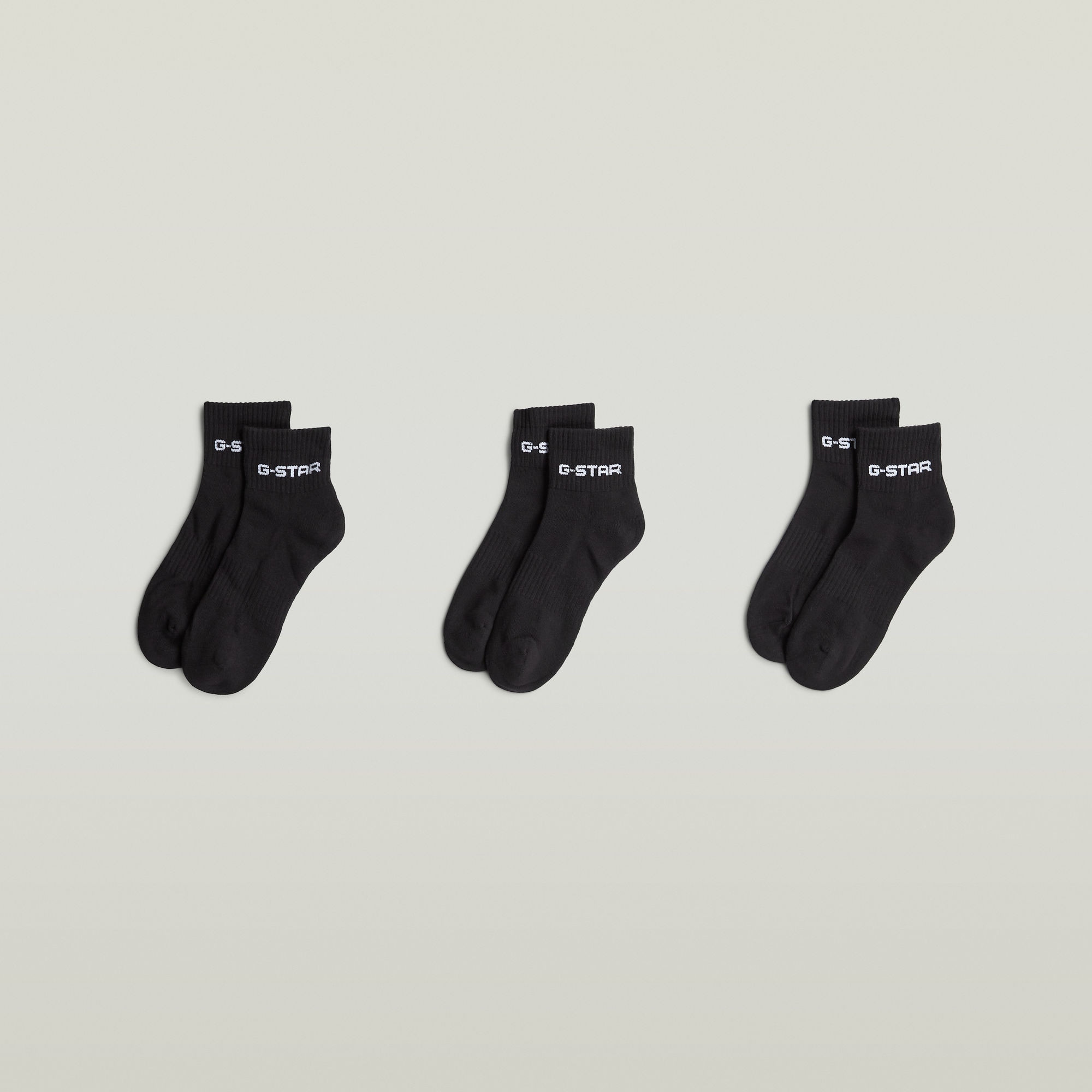 G-STAR Chaussettes courtes »GROVE, 3 PACK ANKLE SPORTS SOCKS« Paquet, 3 Couple tlg. mit Logo-Jacquard