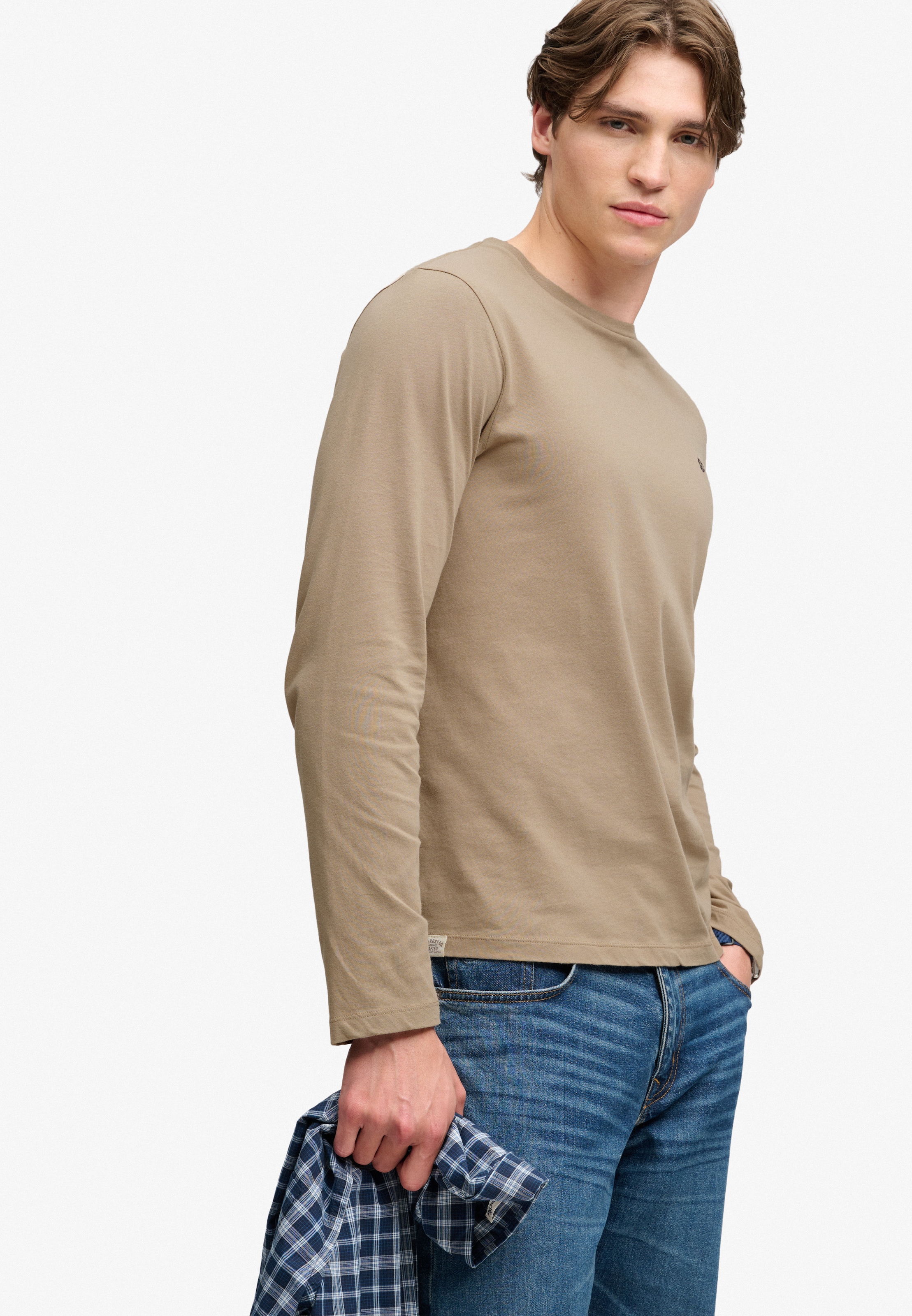 Superdry T-shirt à manches longues »CLASSIC ESSENTIAL SDCO TOP« coton, coupe décontractée
