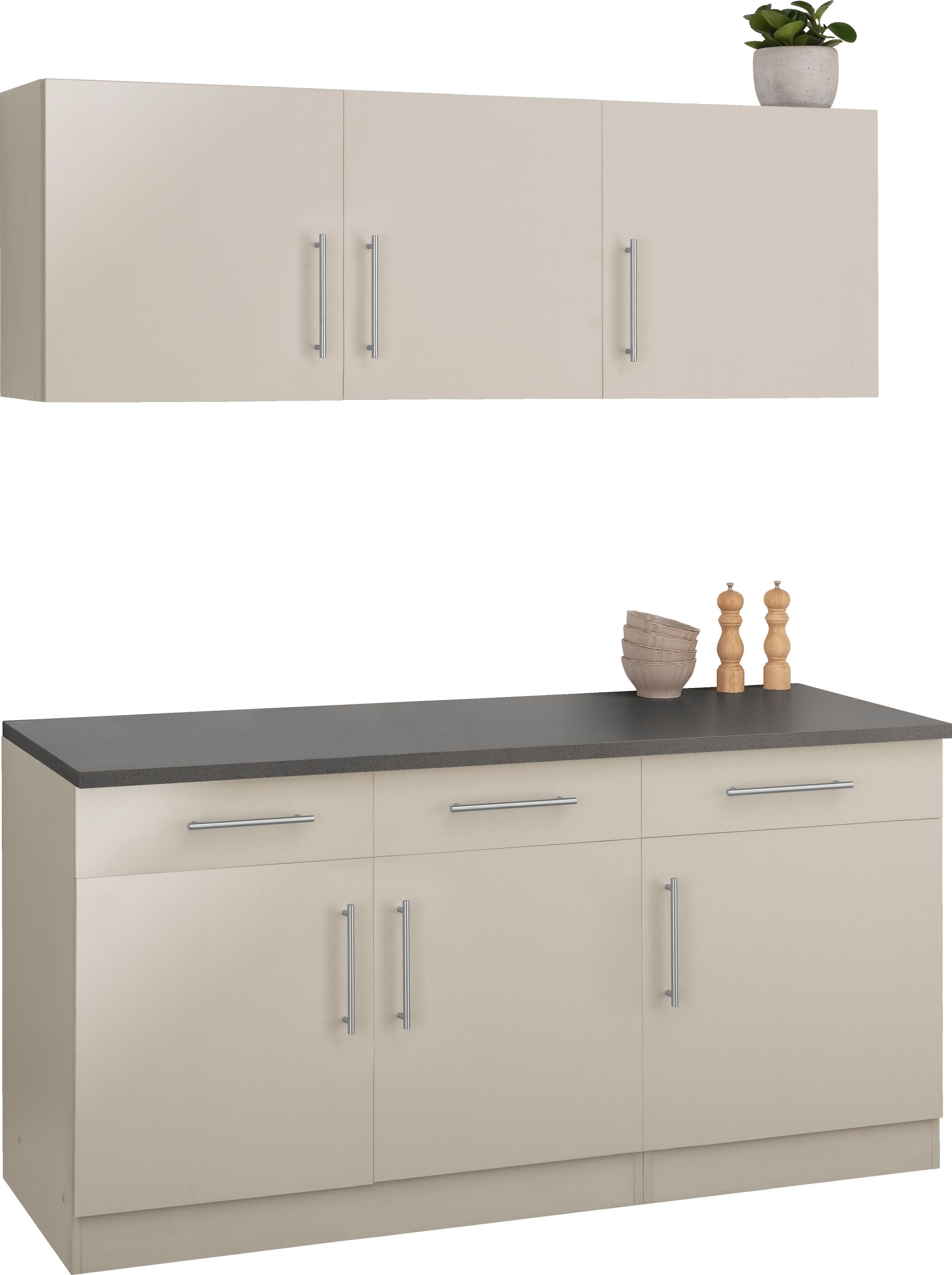 wiho Küchen Pantryküche »"Cali"« ohne E-Geräte, Breite 160 cm