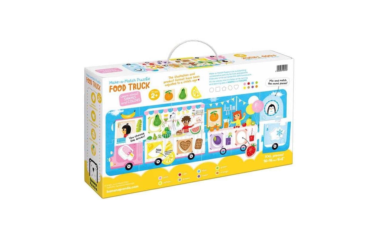   Puzzle »Banana Panda Make-A-Match Puzzle Food Truck XL Pappe 23 Teile« Multilingual