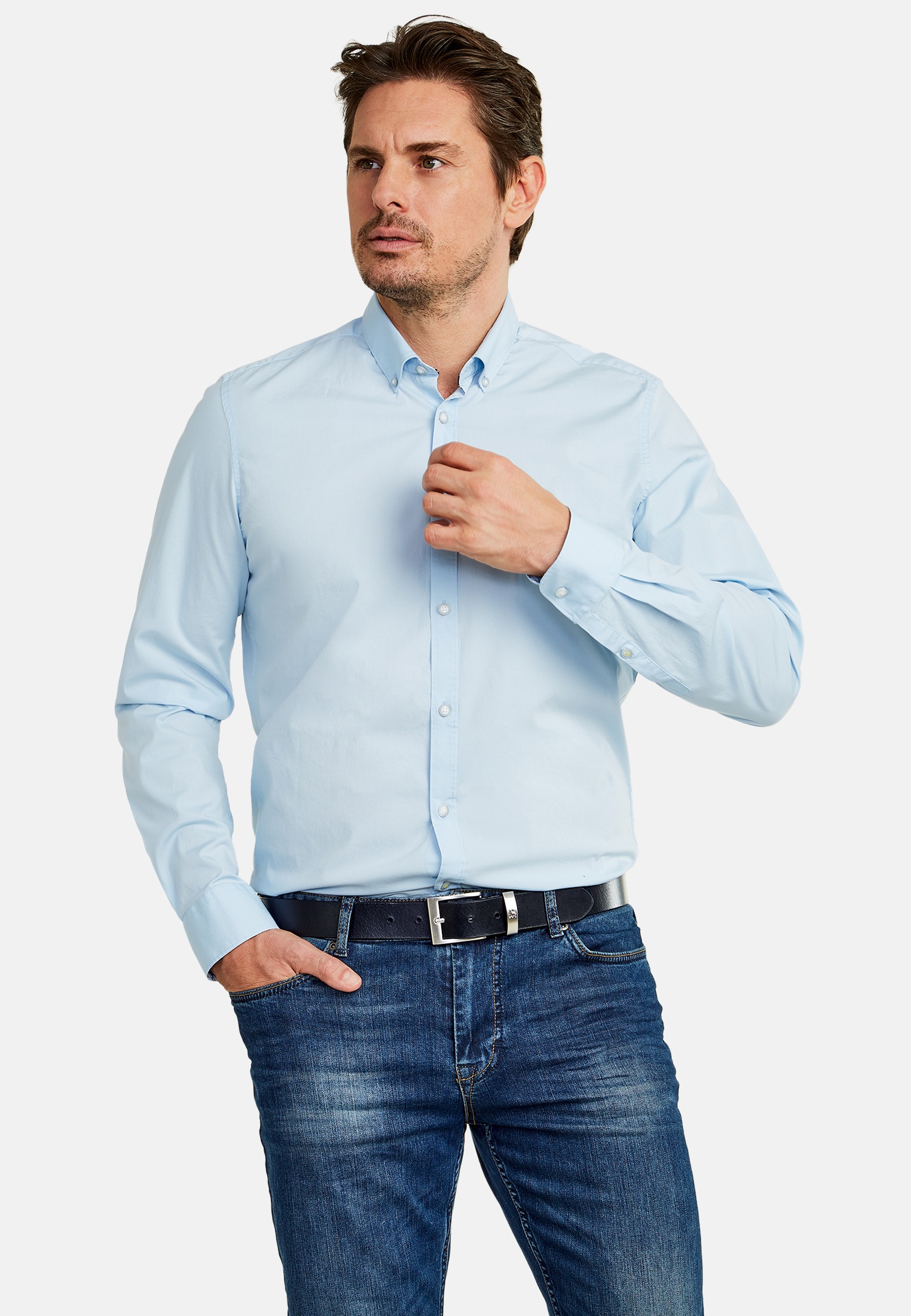 LERROS Ceinture en cuir »Gürtel mit Metallelementen«