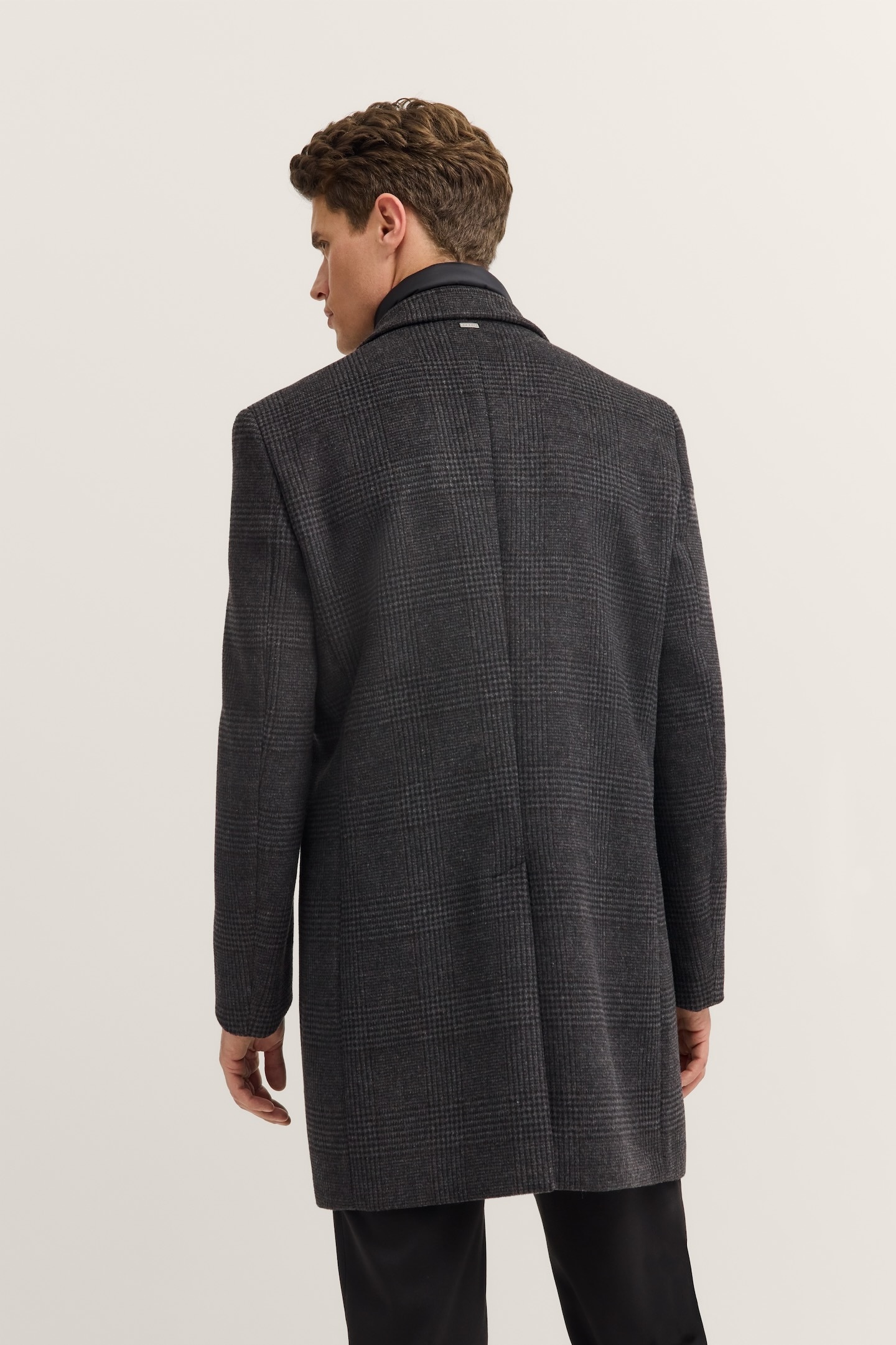 bugatti Kurzmantel »Flexcity Stretch« mit Glencheck-Karo und Westen-Einsatz