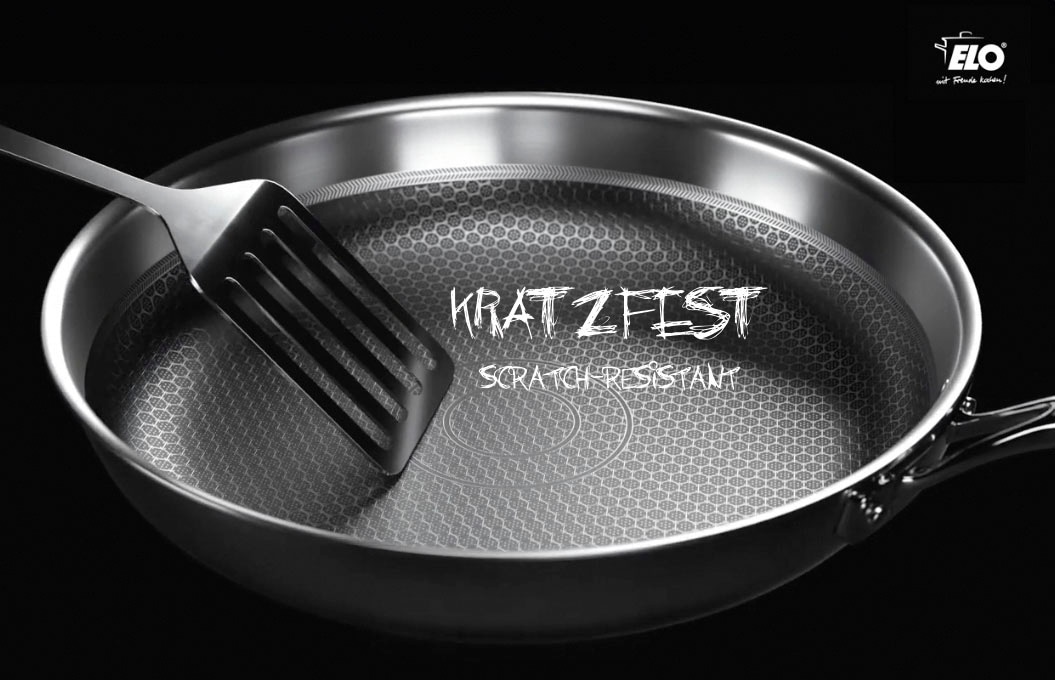 Elo Premium Poêle à frire »Relief Evolution« Edelstahl 18/10 1 pièces tlg. Induktion