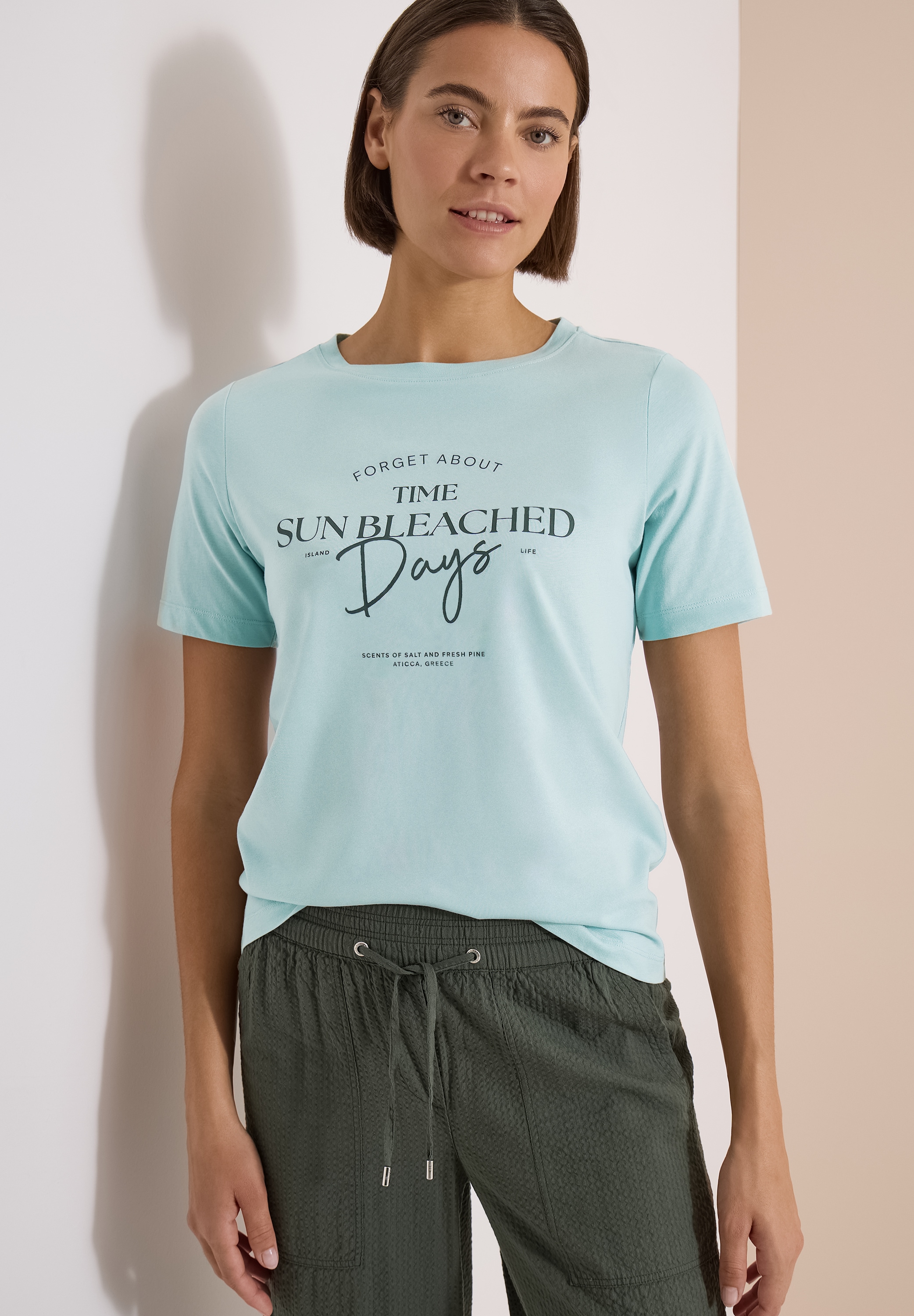 Cecil Print-Shirt »Style Lea« Sommershirt, Rundhals, Baumwolle, bedruckt