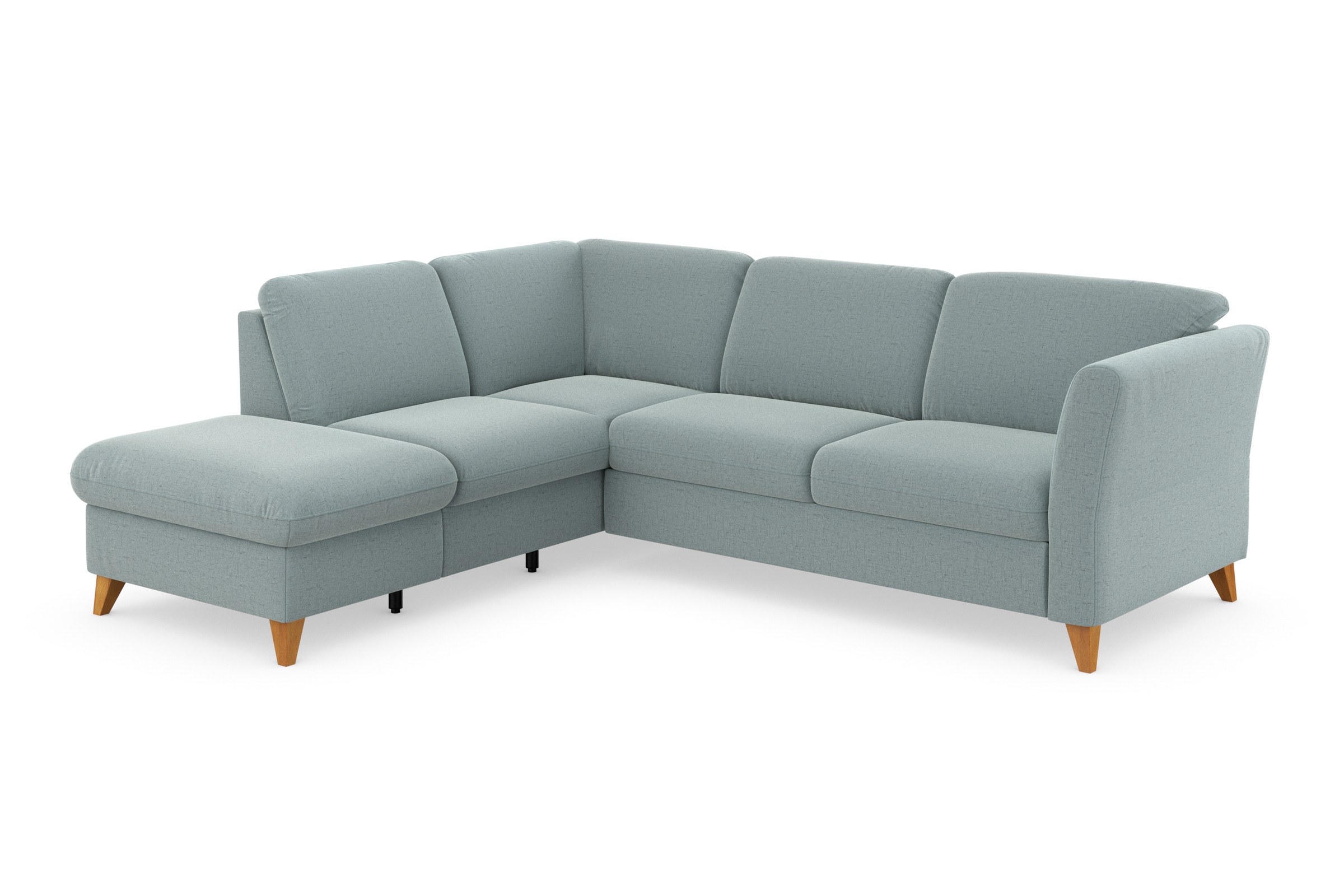 Home affaire Canapé d'angle »Trelleborg L-Form« Federkern-Polsterung, wahlweise mit Bettfunktion und Stauraum