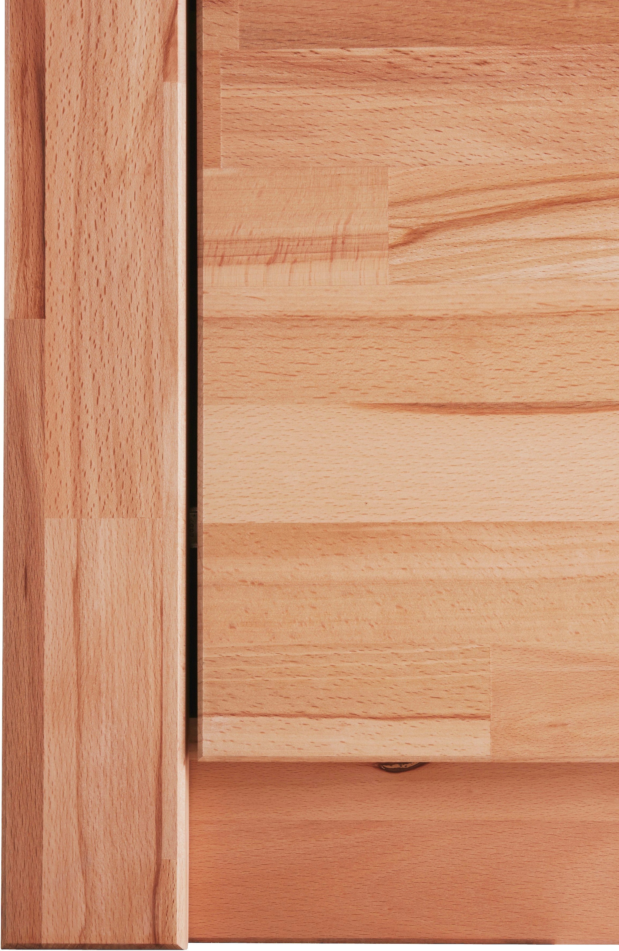 VOGL Möbelfabrik Highboard »Toronto« opt. Glastüren, teilmassiv, Rahmenoptik, Made in Germany