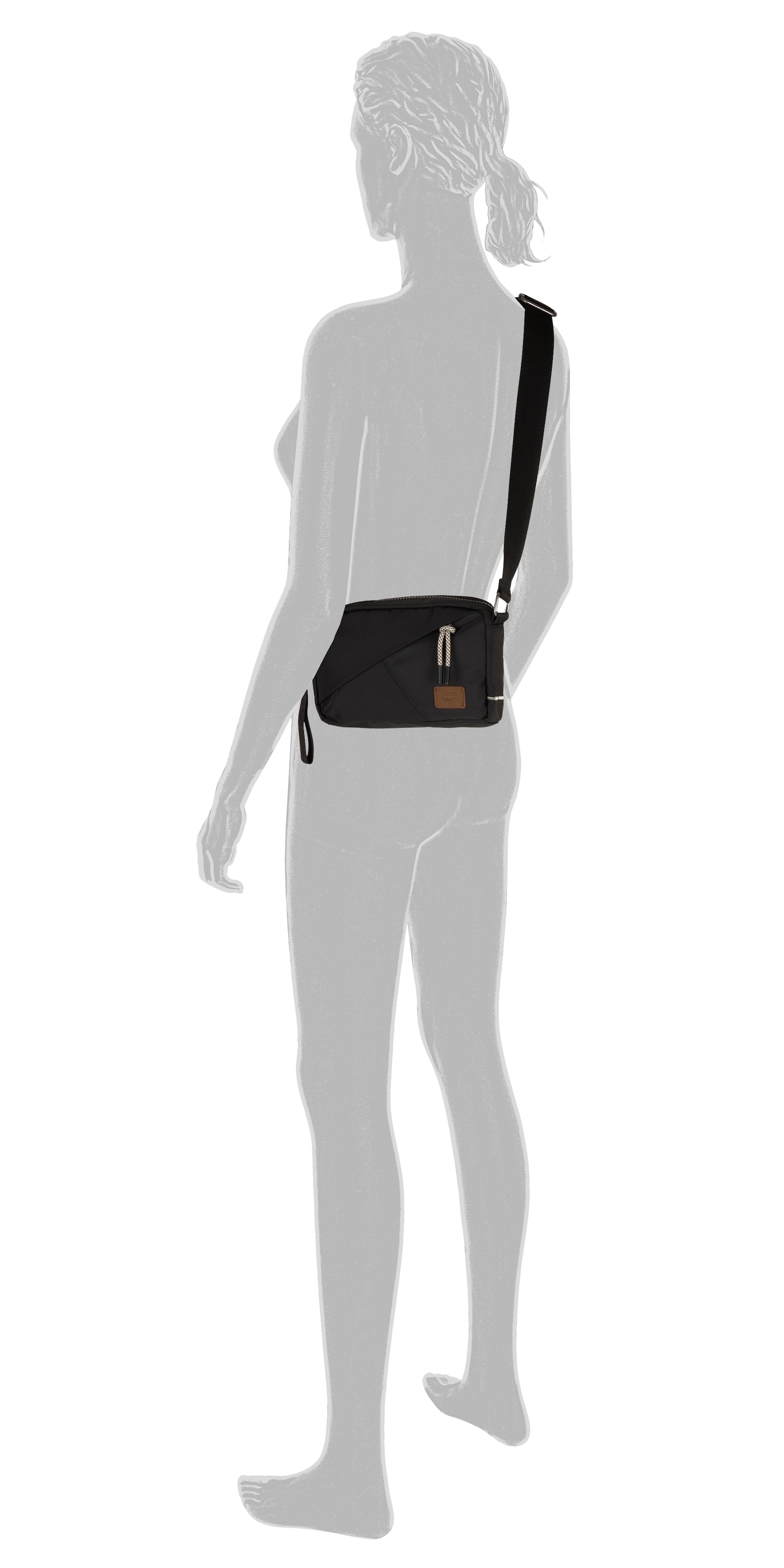 camel active Sac à main »Aurum« aus recyceltem Polyester in Nylonstruktur, leicht & mit feinen Details