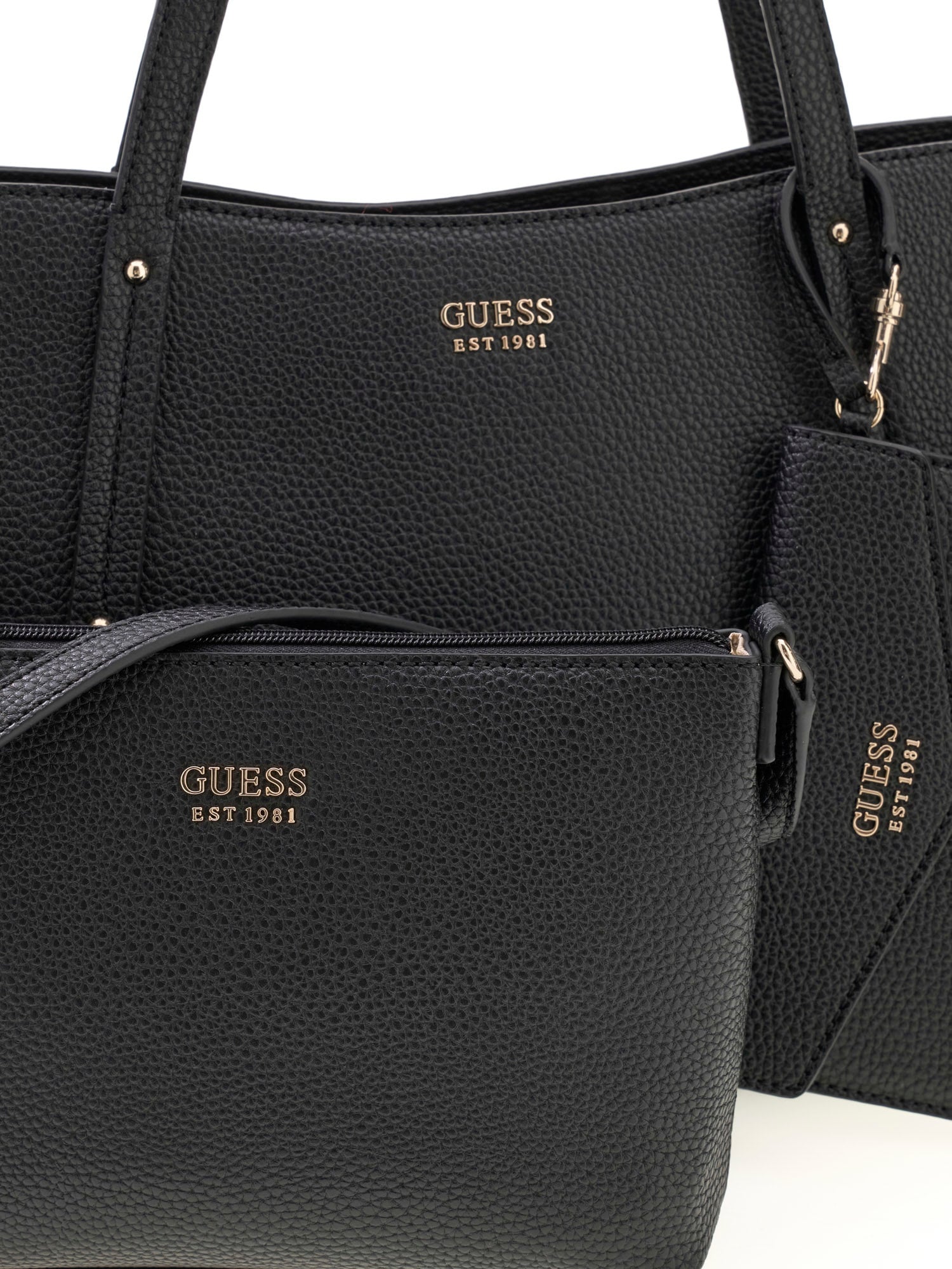 Guess Shopper »BRENTON TOP ZIP TOTE« Schultertaschen, Umhängetasche mit abnehmbarem Etui