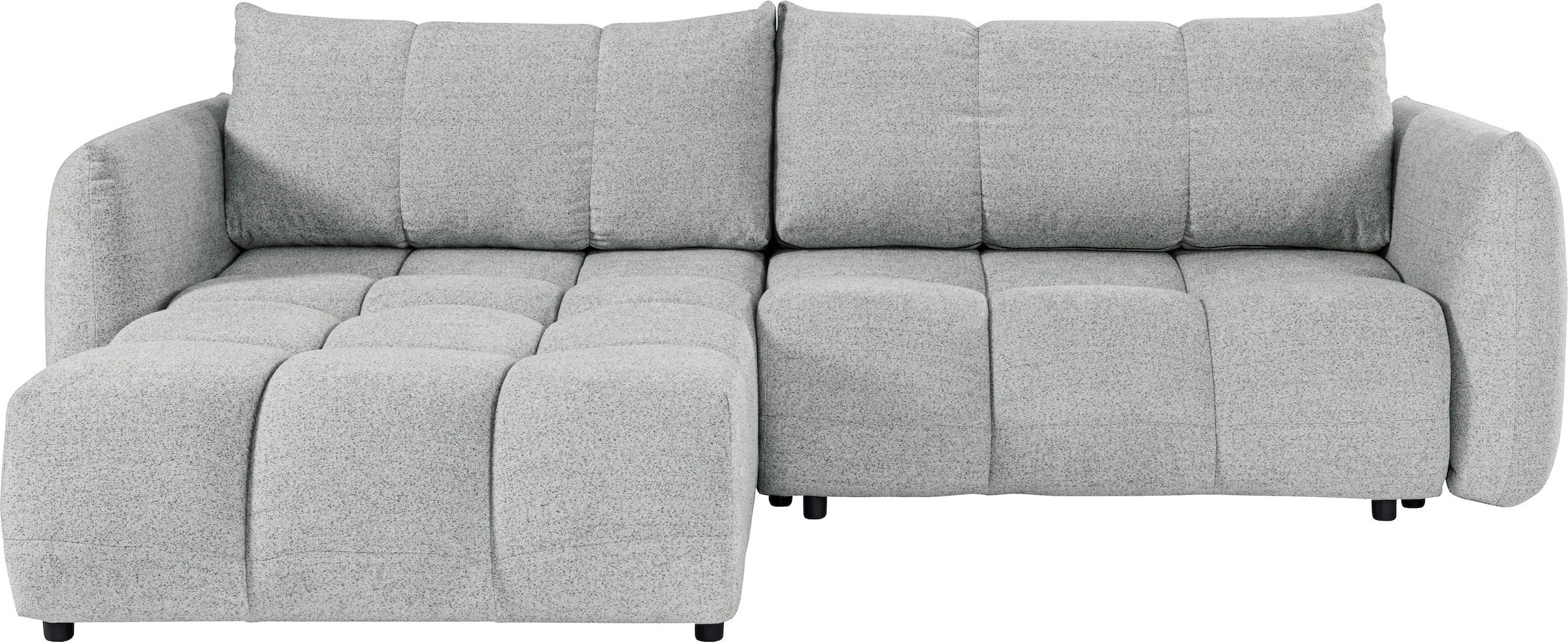 exxpo - sofa fashion Canapé d'angle »Livonia, B/T: 260/187, modern & praktisch für kleine Räume« Mit Bettfunktion & Bettkasten,hoher Sitzkomfort,inkl. Steppung, L-Form