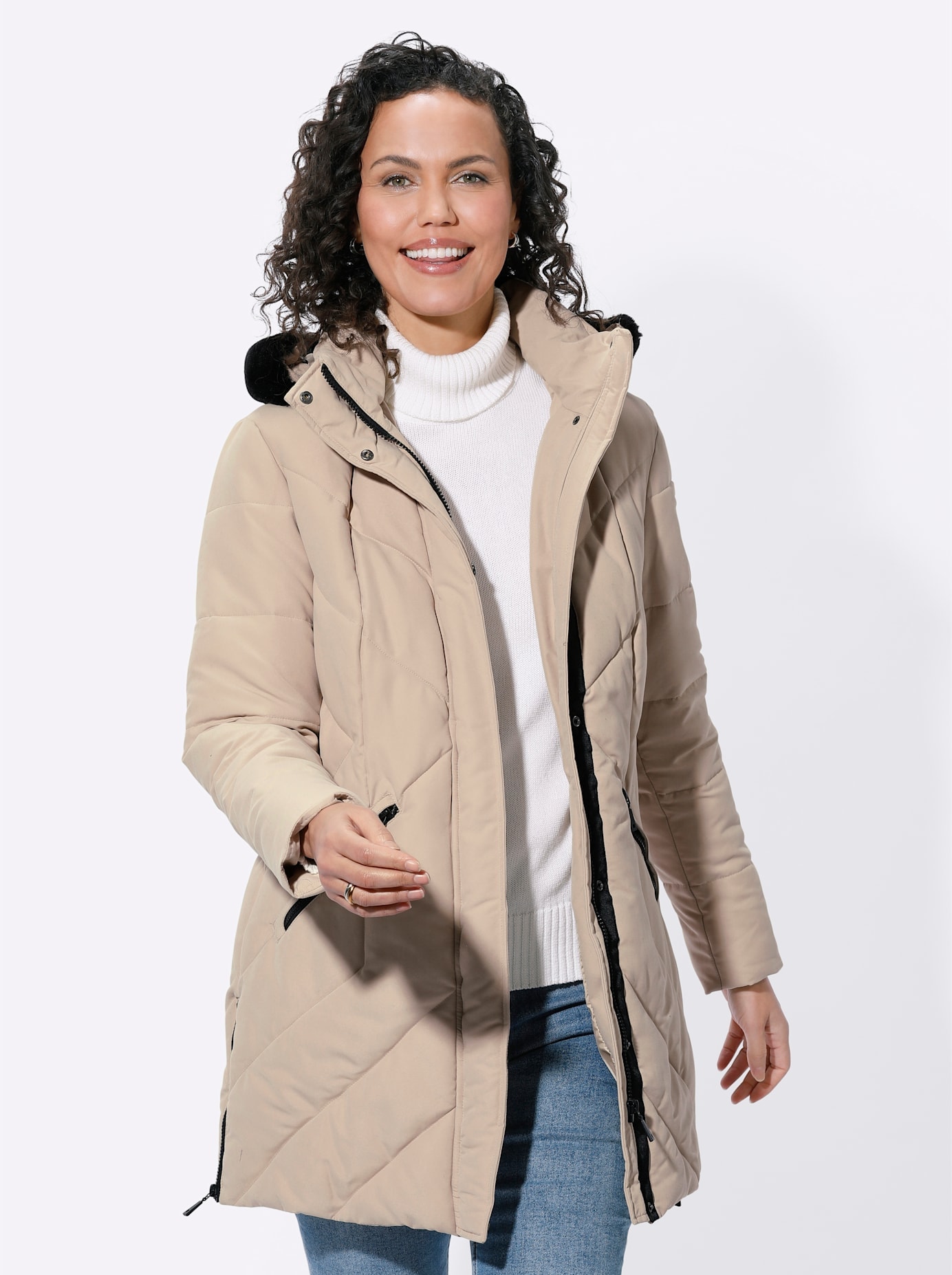 Casual Looks Steppjacke mit Kapuze