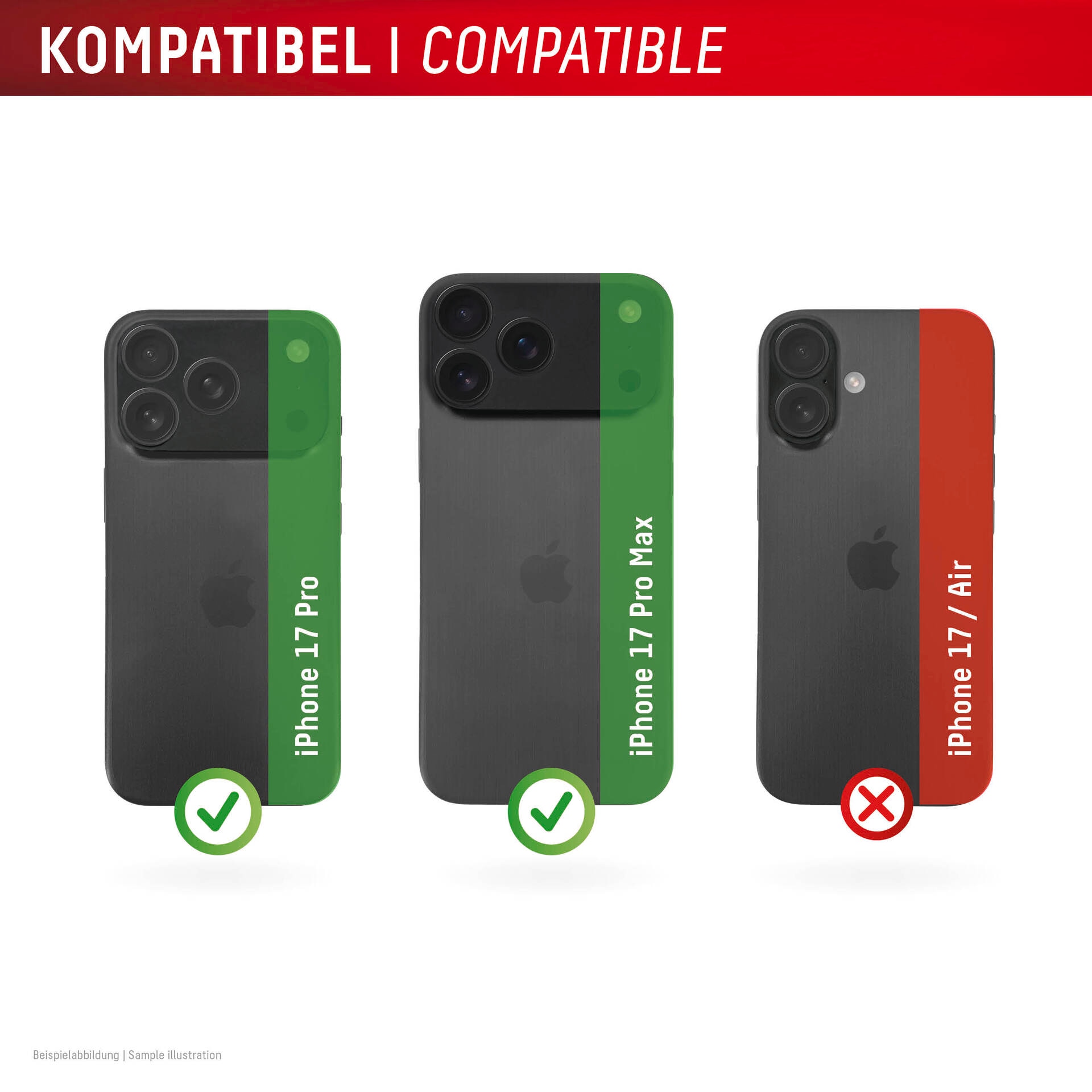 Displex Verre de protection pour appareil photo »Camera Lens Glass Single Glass Ring Protector« für Apple iPhone 17 Pro;Apple iPhone 17 Pro Max Kameraschutz,Linsenschutz,Objektivschutz, kratz- & stossfest