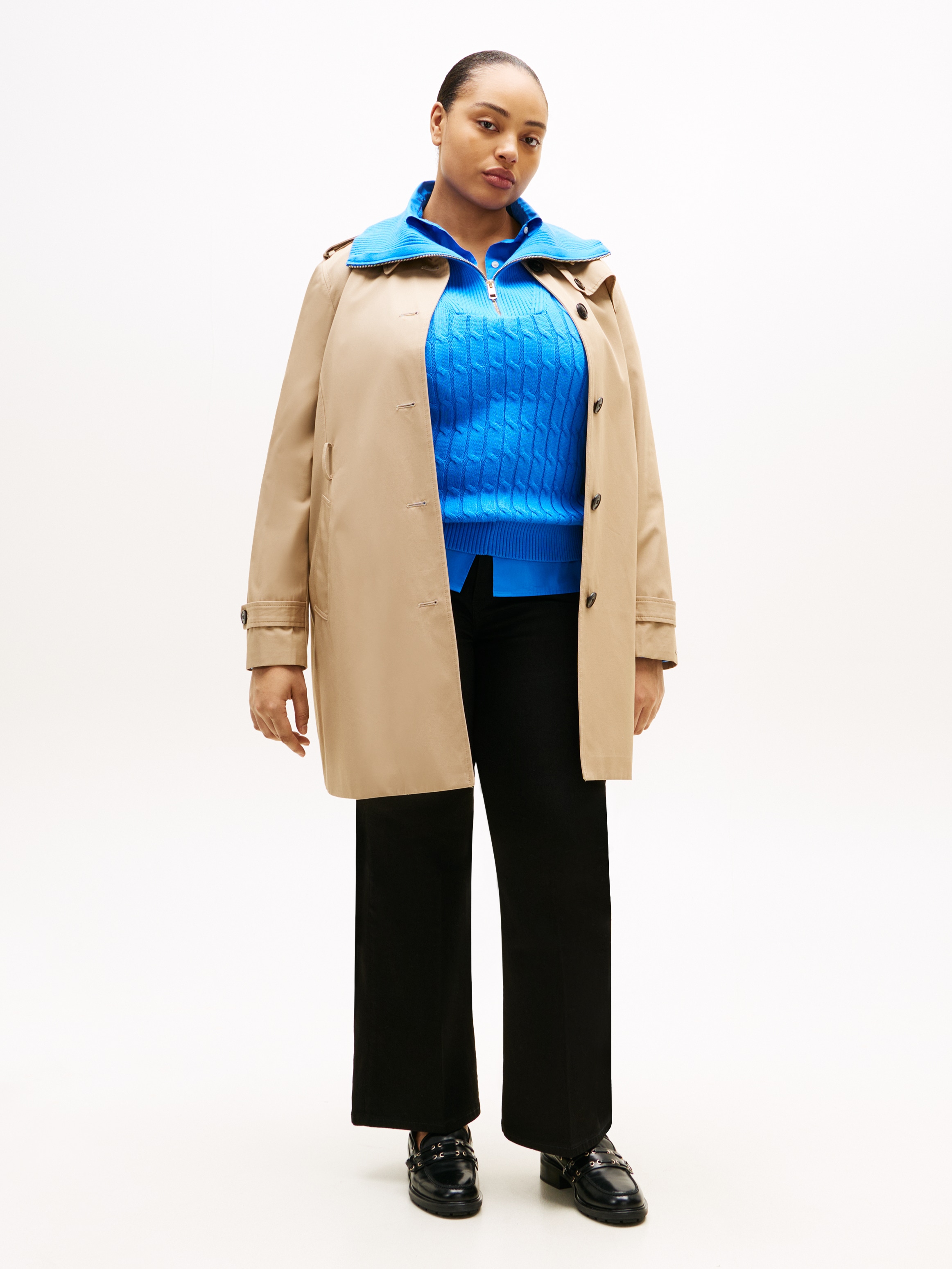 Tommy Hilfiger Curve Bootcut-Jeans »CRV DNM BLACK BOOTCUT RW« in grossen Grössen