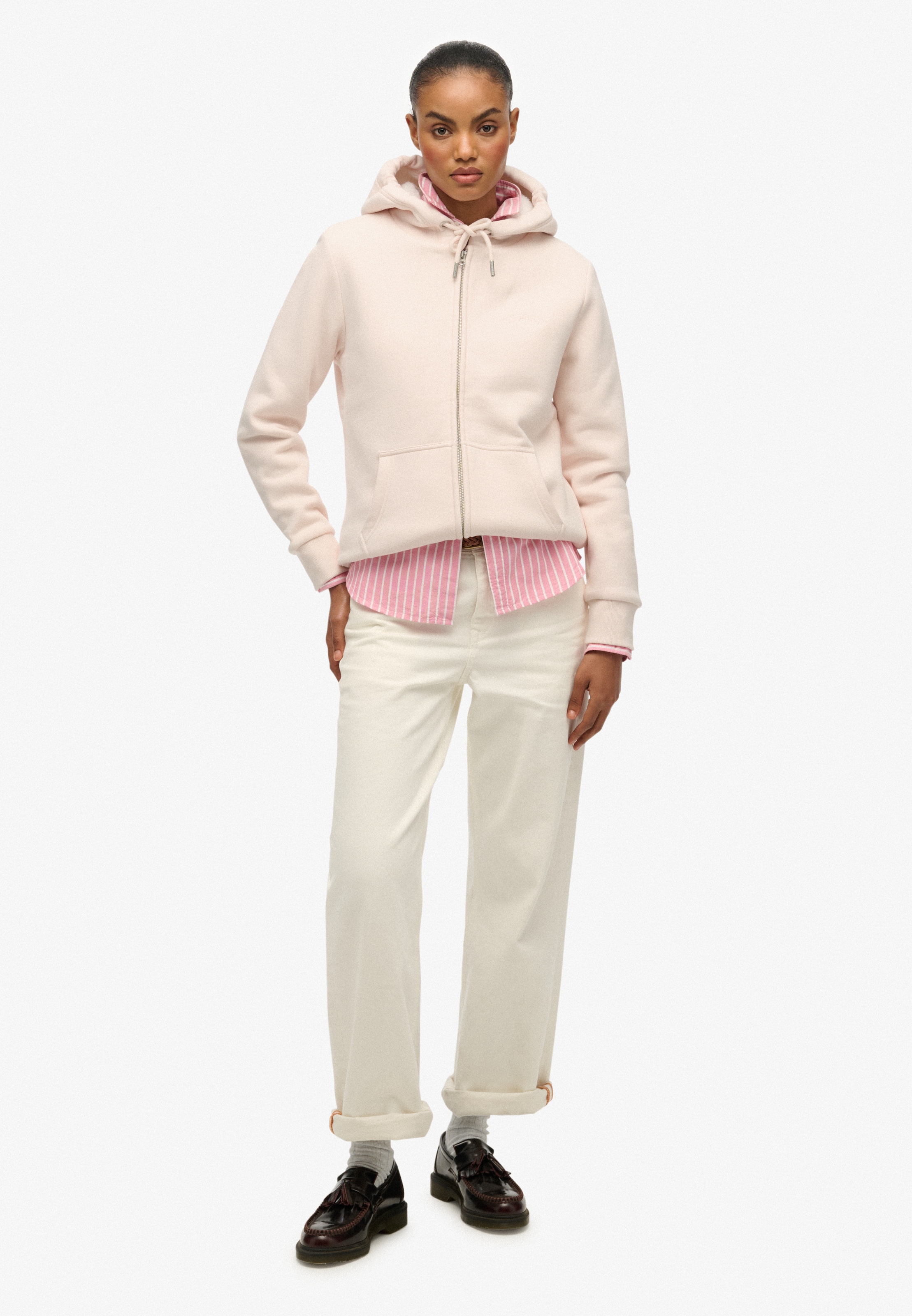 Superdry Kapuzensweatjacke »BORG LINED ZIPHOOD«