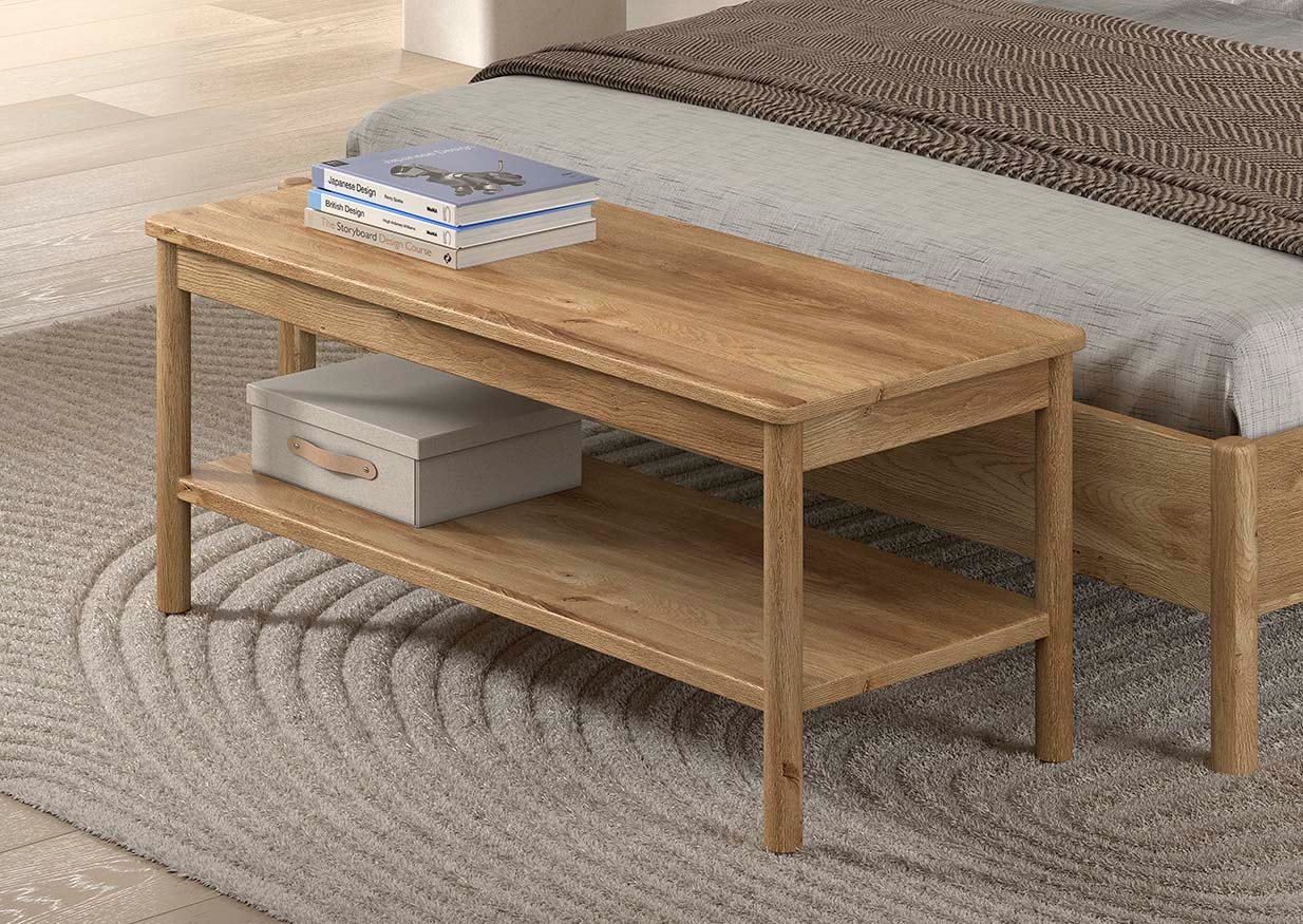 Vipack Banc de lit »Olive, Eiche teilmassiv in zeitlosem Design, universell einsetzbar« elle peut être utilisée au pied du lit ou dans le couloir