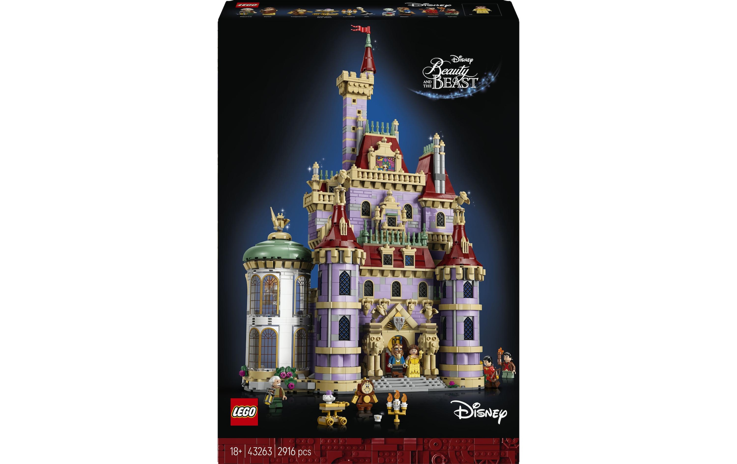 LEGO® Konstruktionsspielsteine »Disney Das Schloss aus Die Schöne und das Biest 43263«