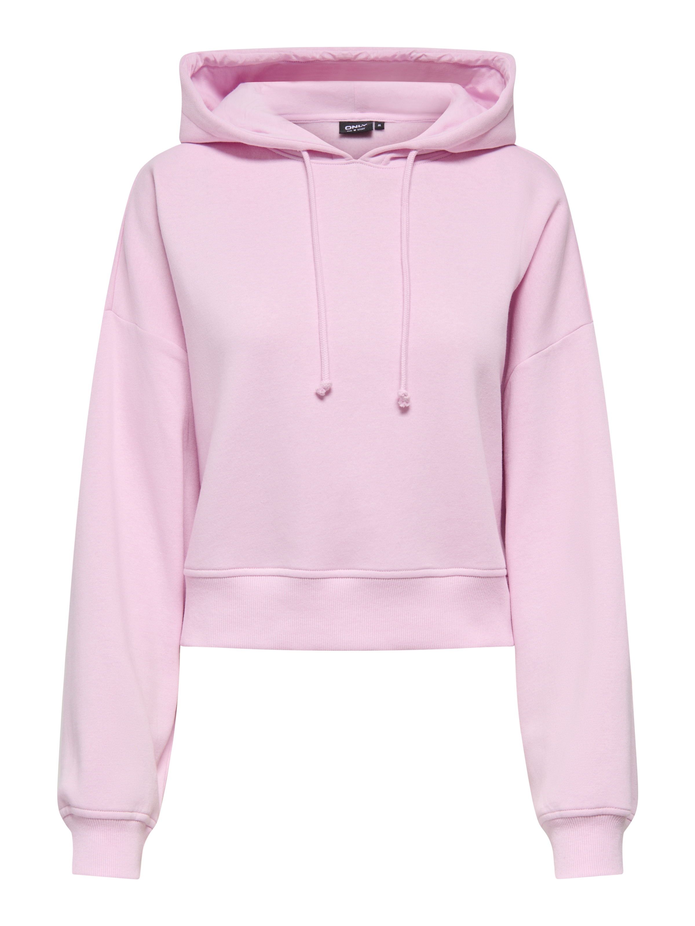 ONLY Sweat à capuche »ONLSWEAT LIFE L/S HOODIE CROPPED SWT«, mélange de coton, coupe ample
