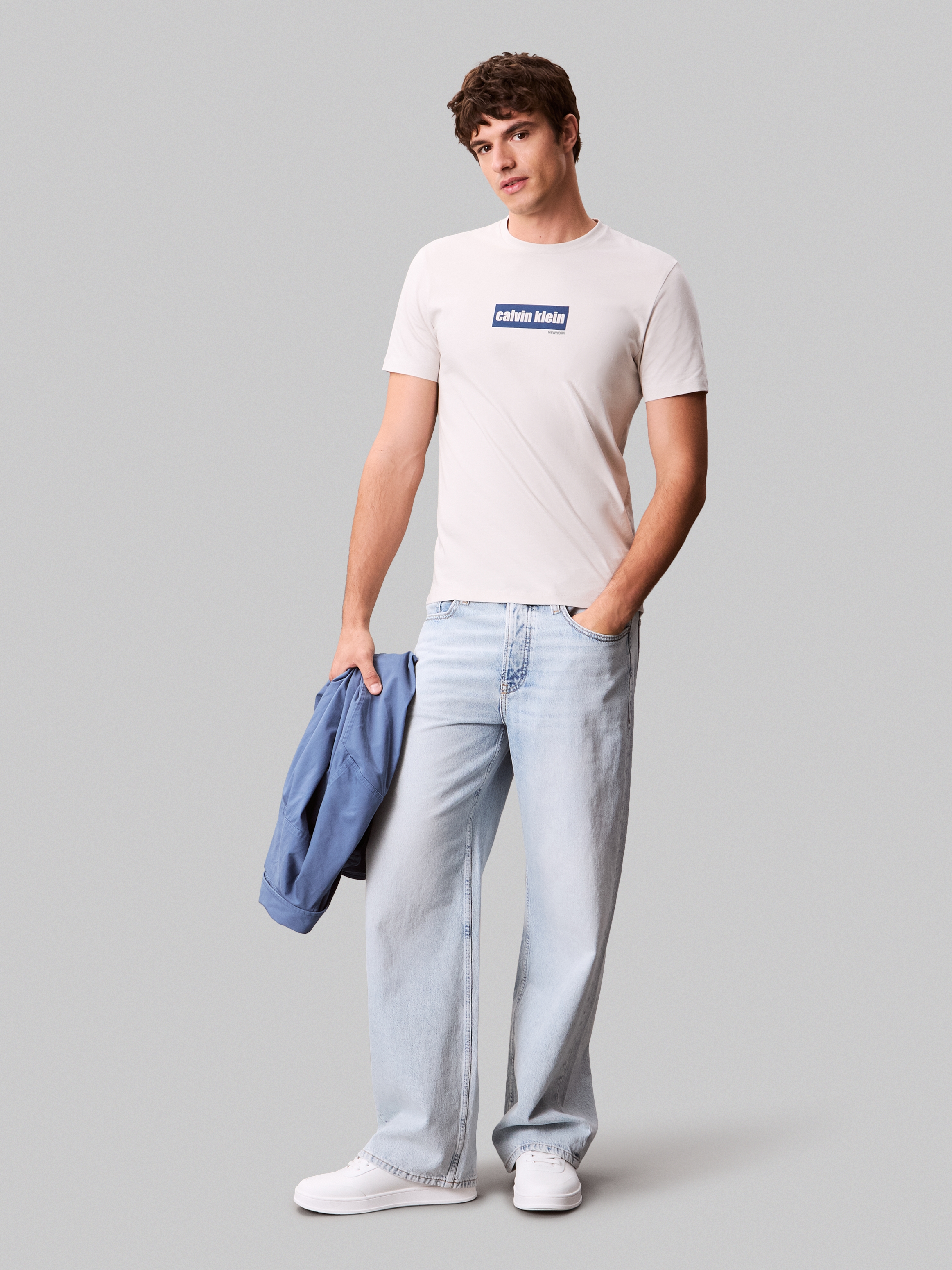 Calvin Klein Jeans T-Shirt »SS 30s E CLVN LN BG« mit Logo-Schriftzug