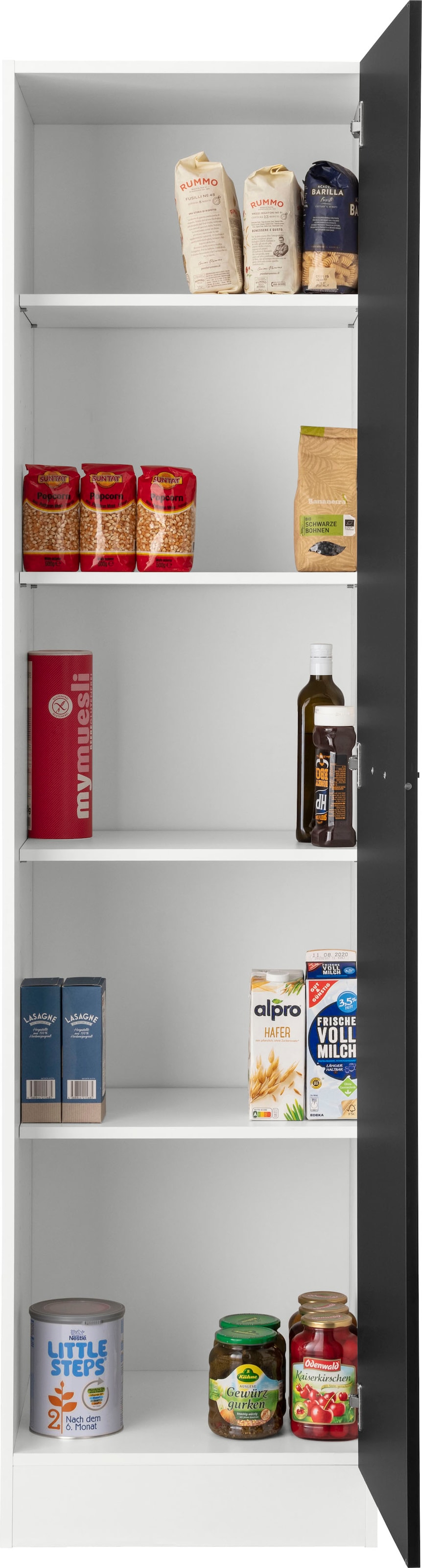 KOCHSTATION Armoire à provisions »KS-Trier« 50 cm de large, 200 cm de haut, avec face tableau pour écrire à la craie