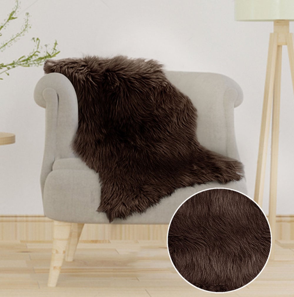 GOODproduct Tapis à poils longs »Valeria, Fellteppich, kuschelig, flauschig« En forme de fourrure 60 mm Höhe fausse fourrure, forme de fourrure, tapis doux, chambre, salon