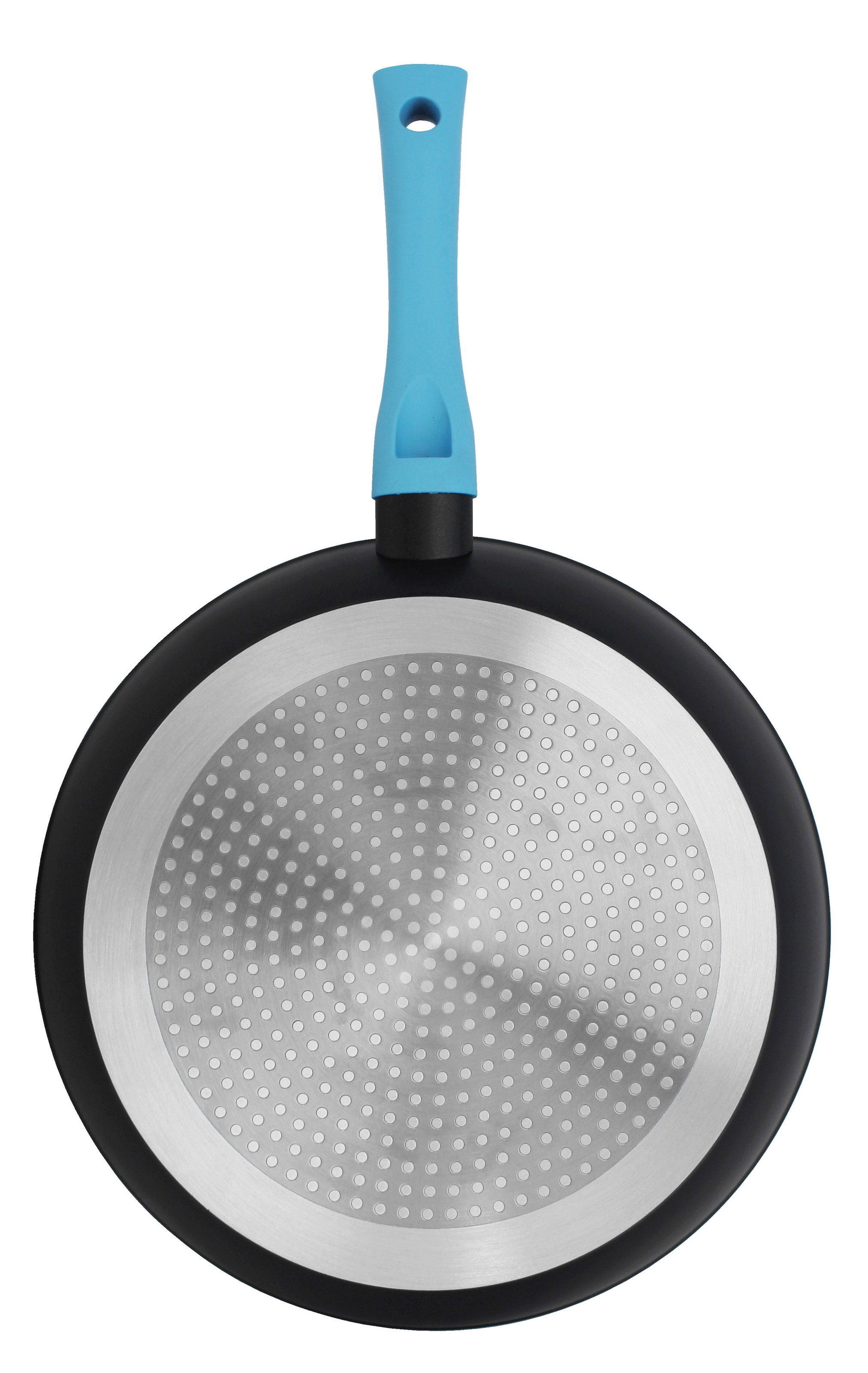Elo Basic Schmorpfanne »Colorio mit farbigem Protektor« Aluminium Set, 2 tlg. Soft-Touch-Griff mit Flammenschutz