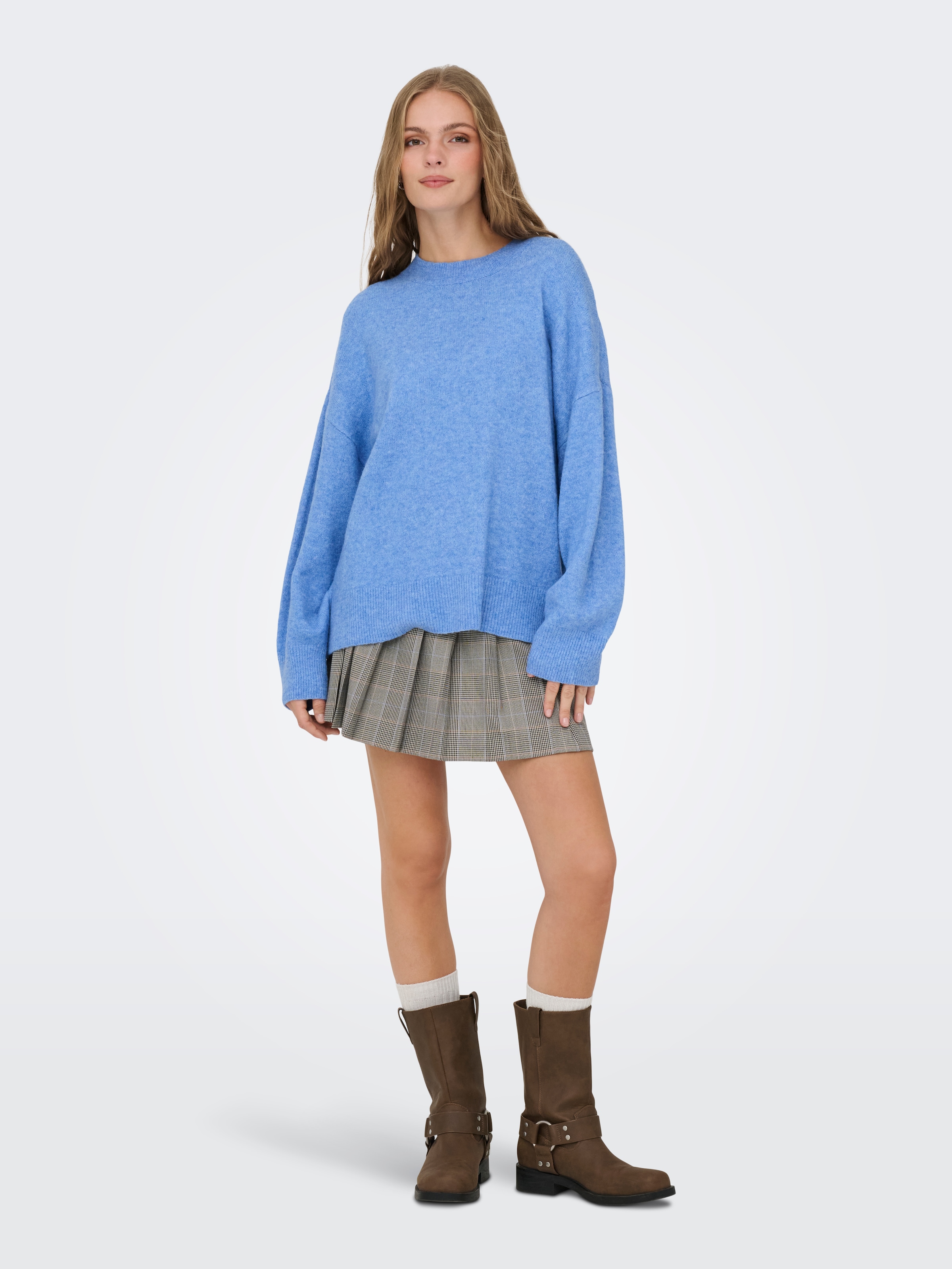 JDY Pull en tricot »JDYSONJA L/S O-NECK PULLOVER KNT NOOS« Materialmix