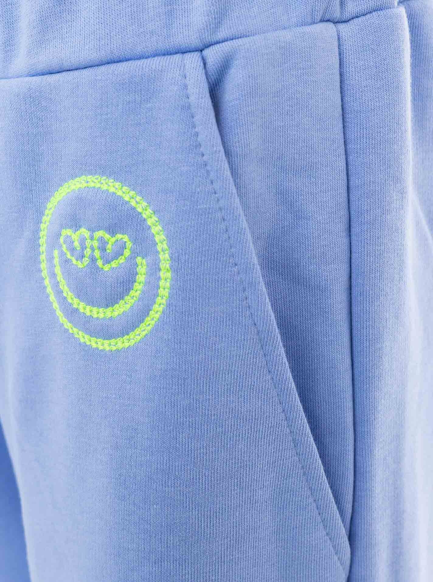 Zwillingsherz Pantalon sweat »"Alissa"«  mit Print und Neon Stickerei , Kordel und Eingriffstaschen